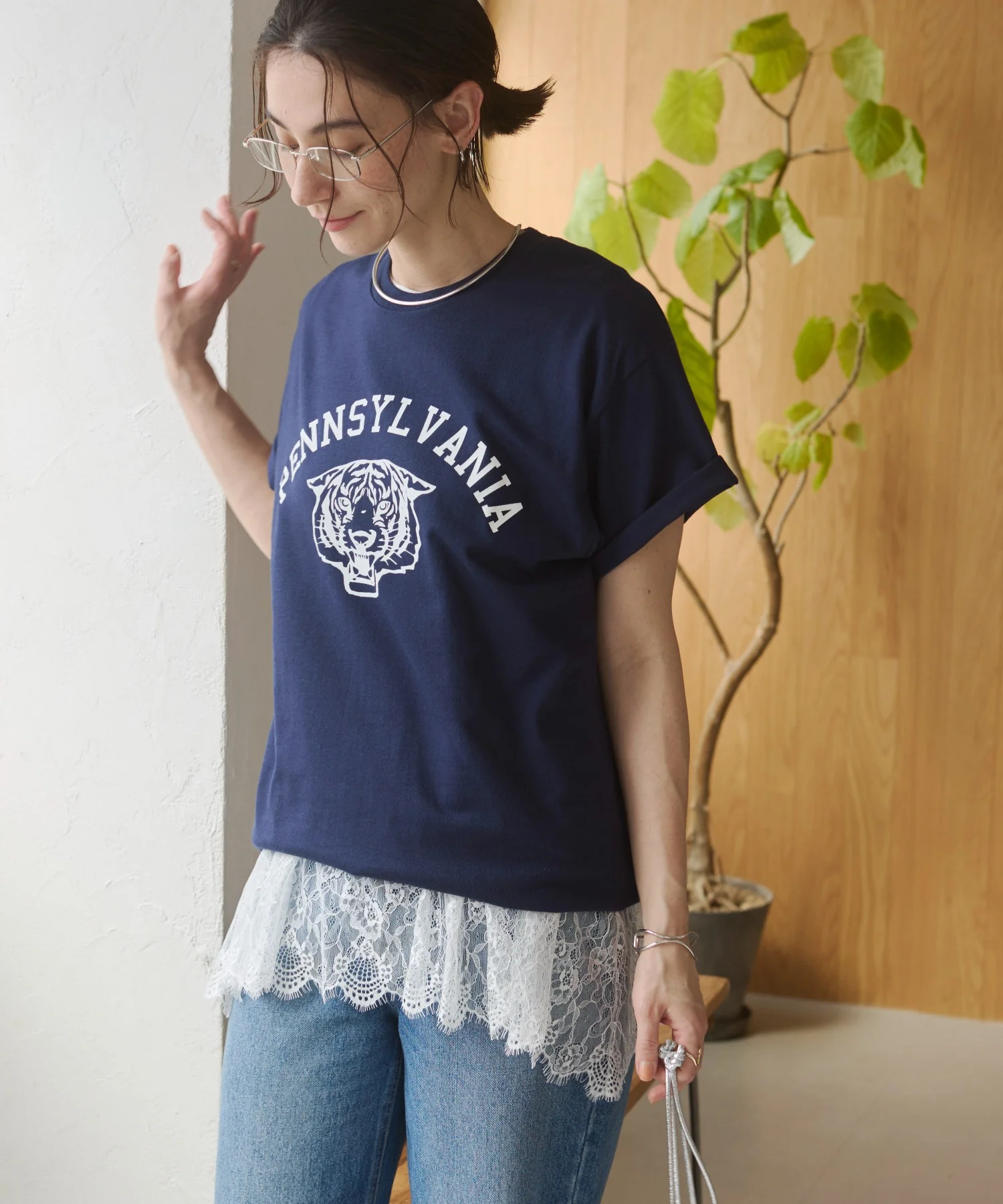 カレッジロゴプリントTee - Image 76