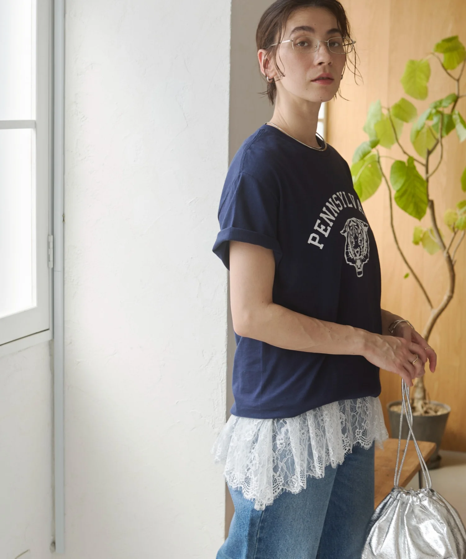 カレッジロゴプリントTee - Image 78