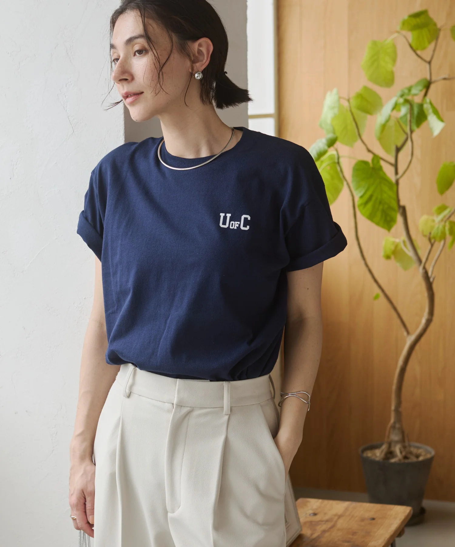 カレッジロゴプリントTee - Image 81