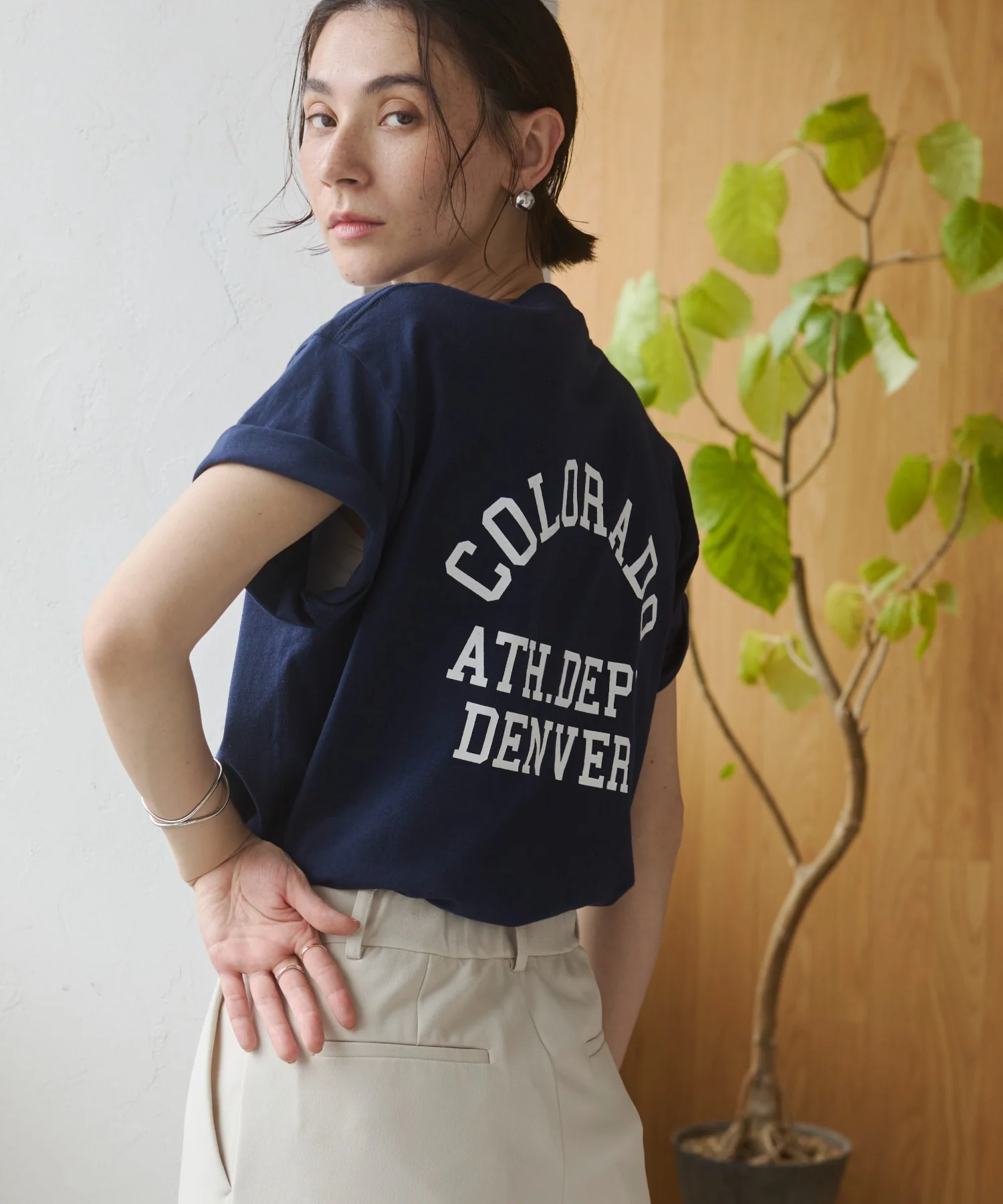 カレッジロゴプリントTee - Image 83