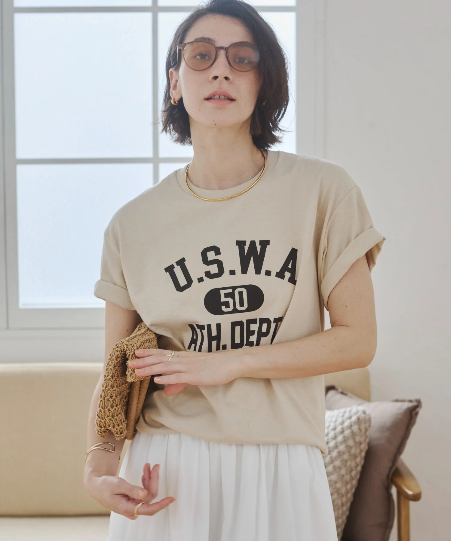 カレッジロゴプリントTee - Image 92
