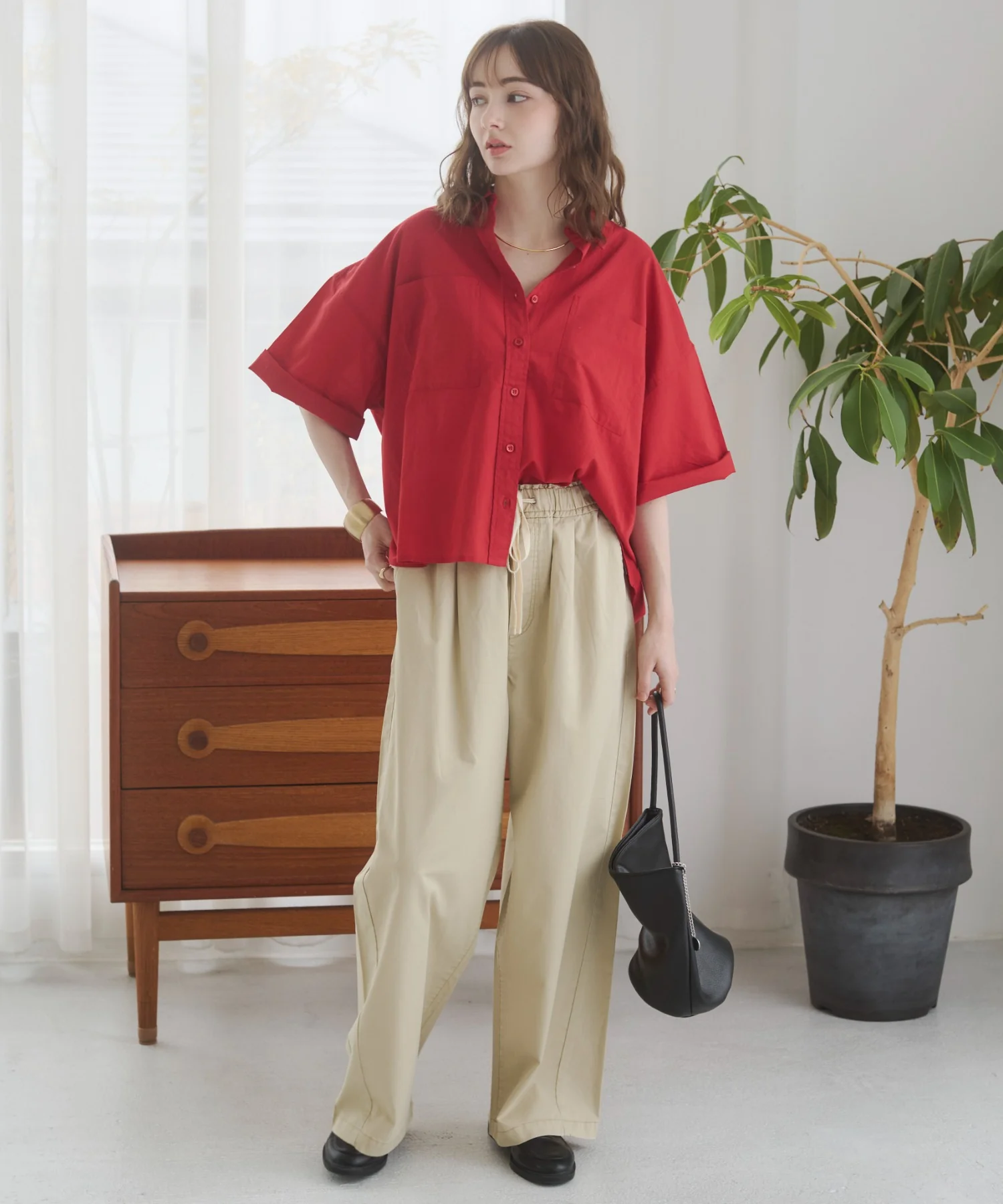 キャンブリックボイルオーバー半袖シャツ - Image 21