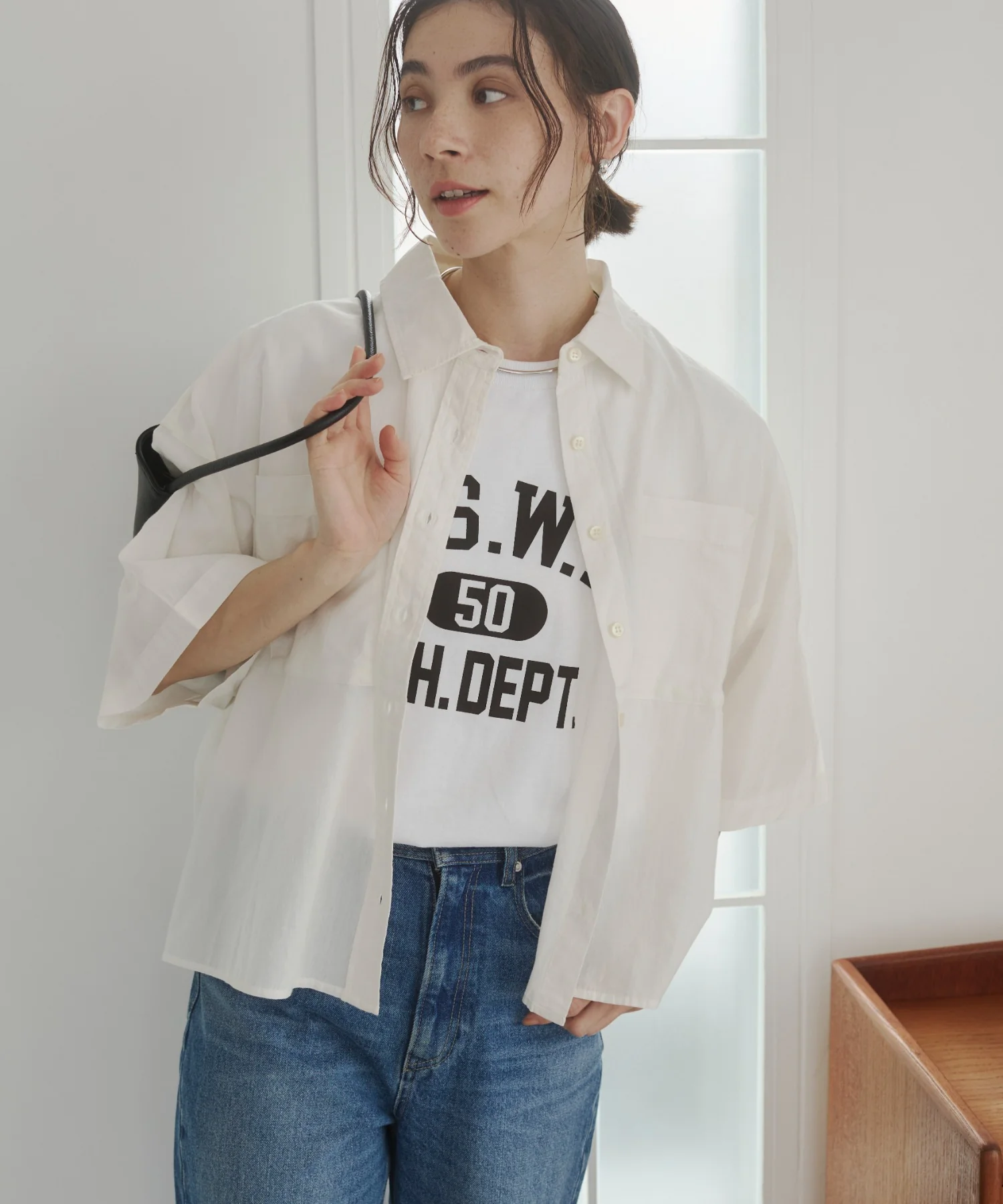 キャンブリックボイルオーバー半袖シャツ - Image 28