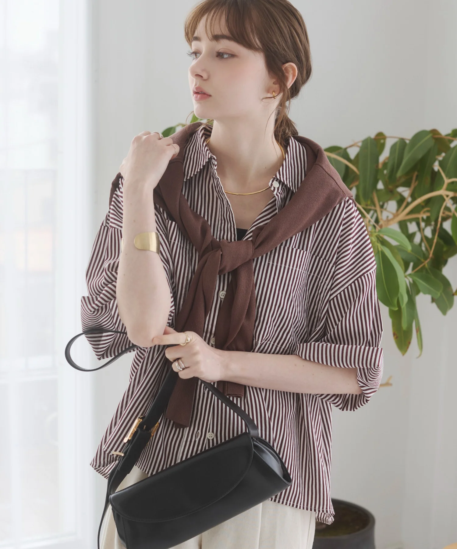 キャンブリックボイルオーバー半袖シャツ - Image 43