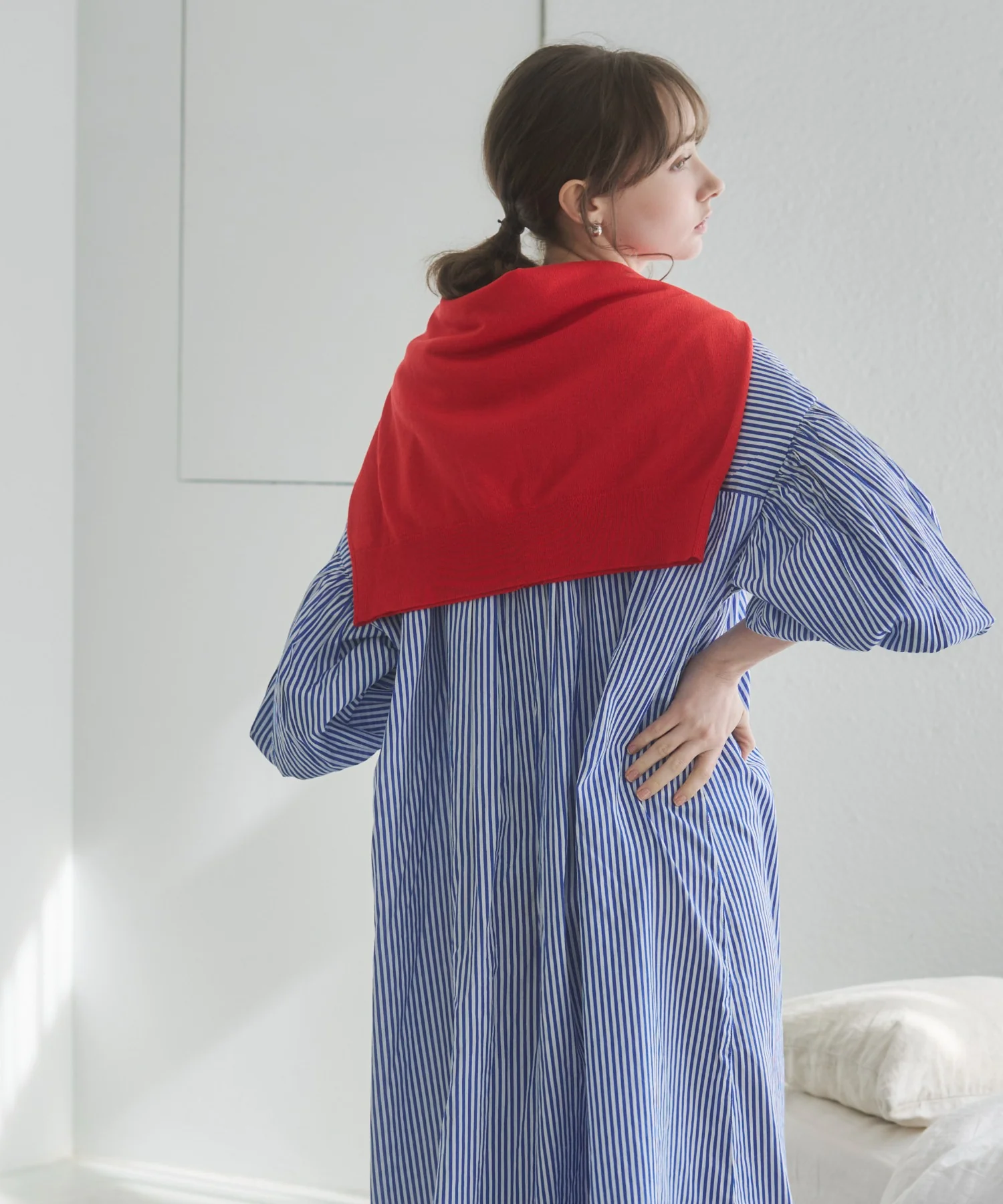 ギャザースリーブシャツワンピース - Image 14