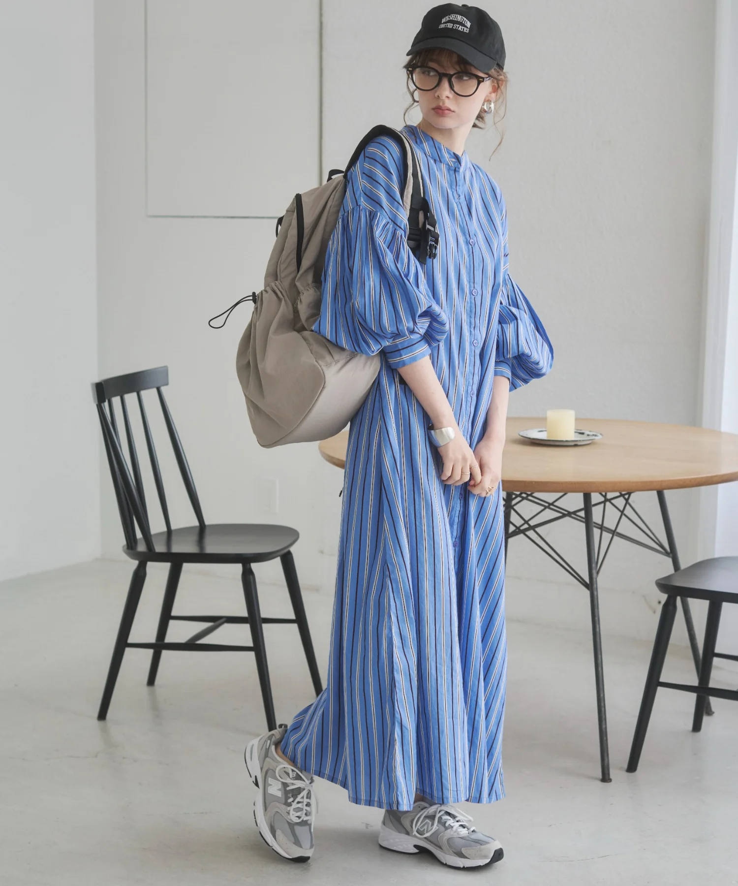 ギャザースリーブシャツワンピース - Image 55