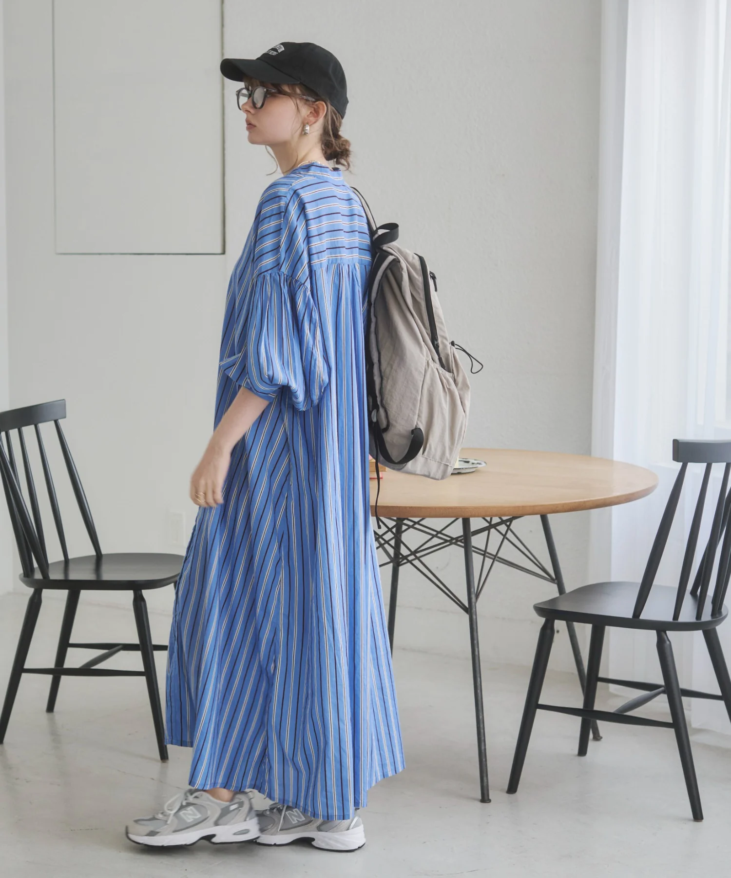 ギャザースリーブシャツワンピース - Image 59