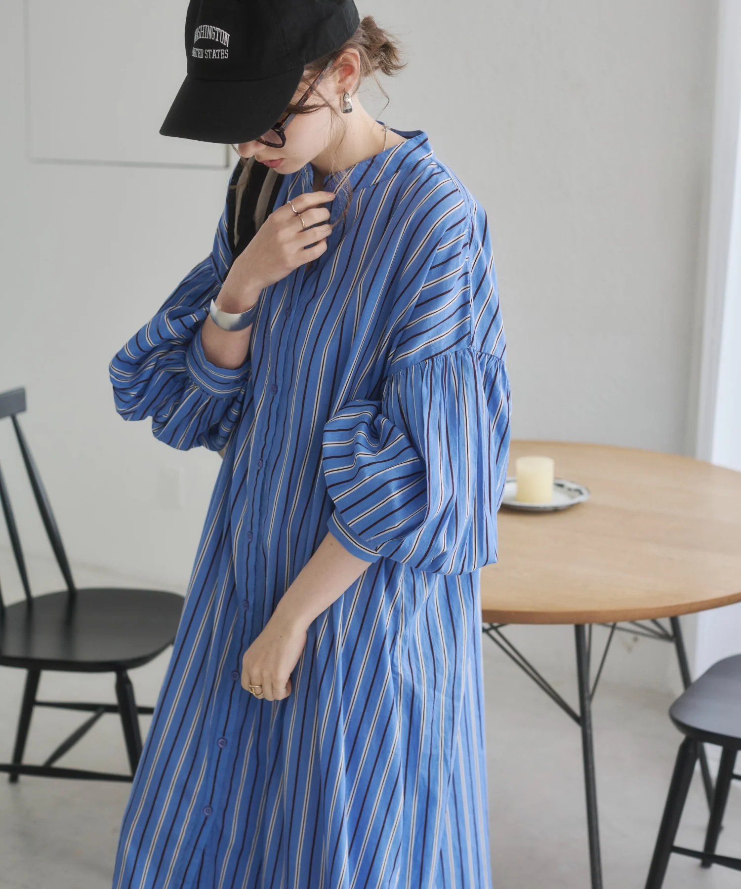 ギャザースリーブシャツワンピース - Image 61