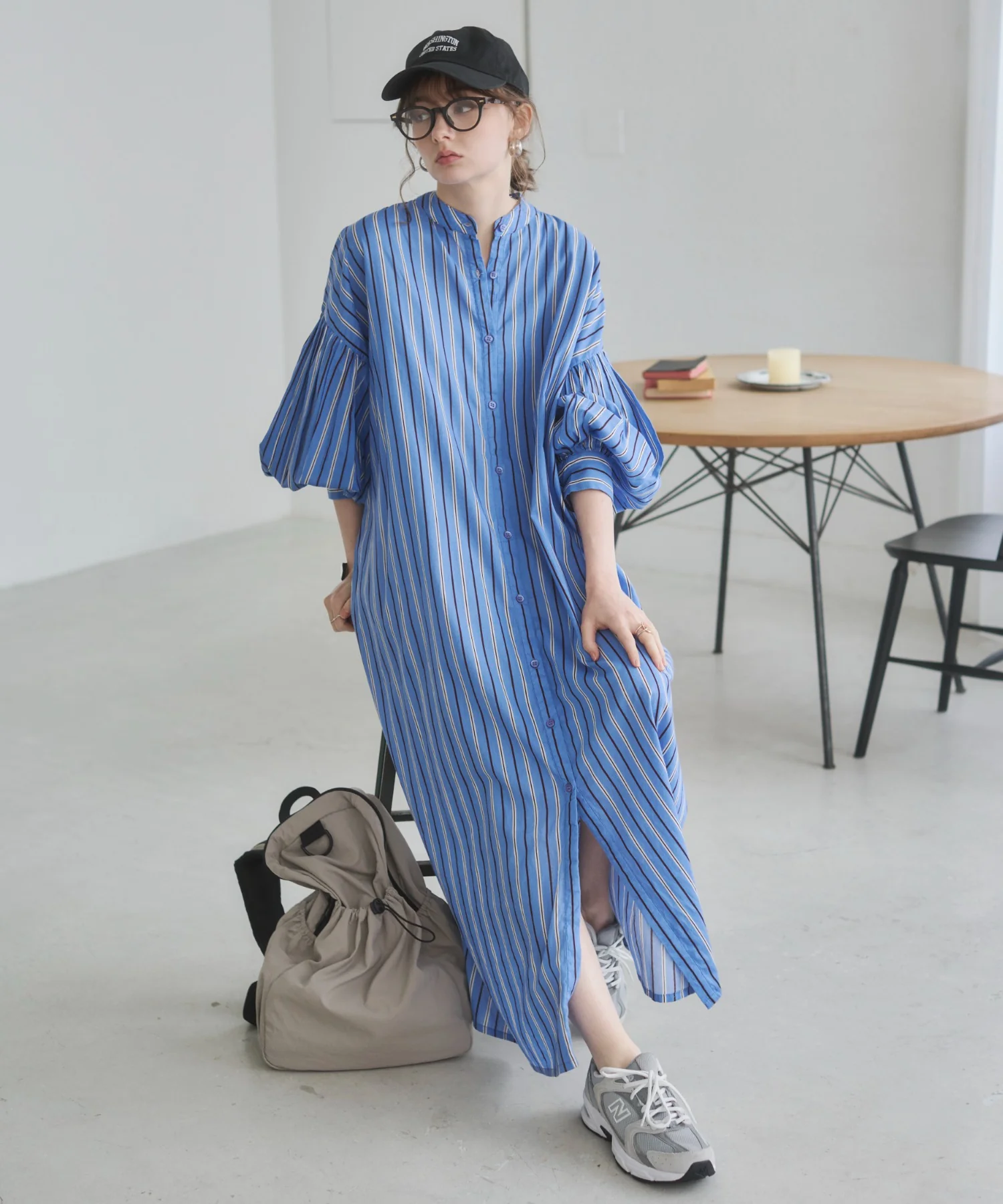 ギャザースリーブシャツワンピース - Image 62