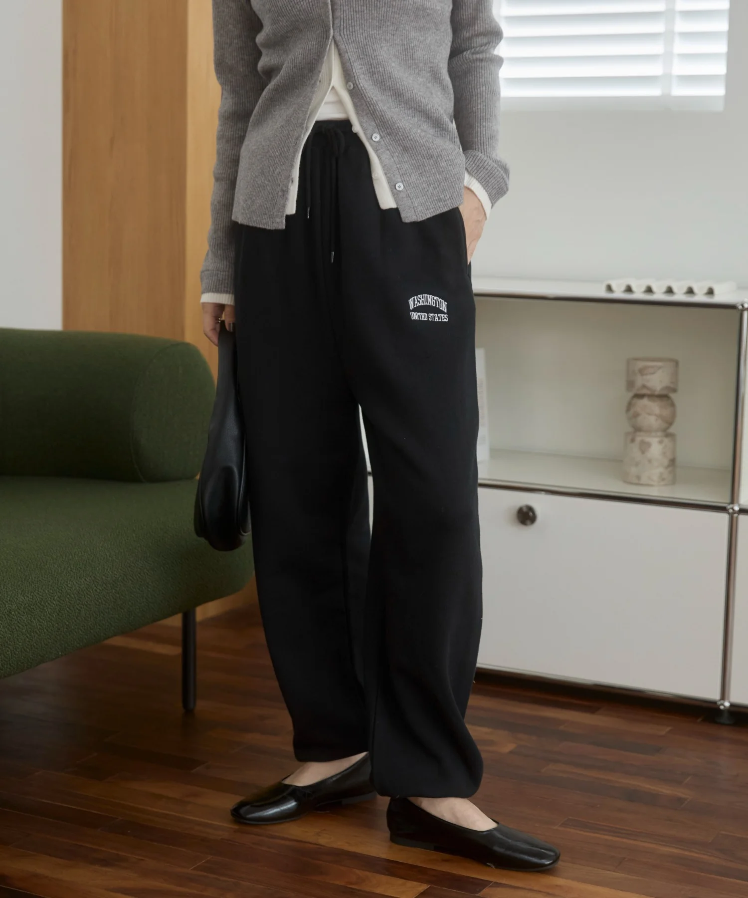 ワンポイント刺繍スウェットパンツ - Image 5