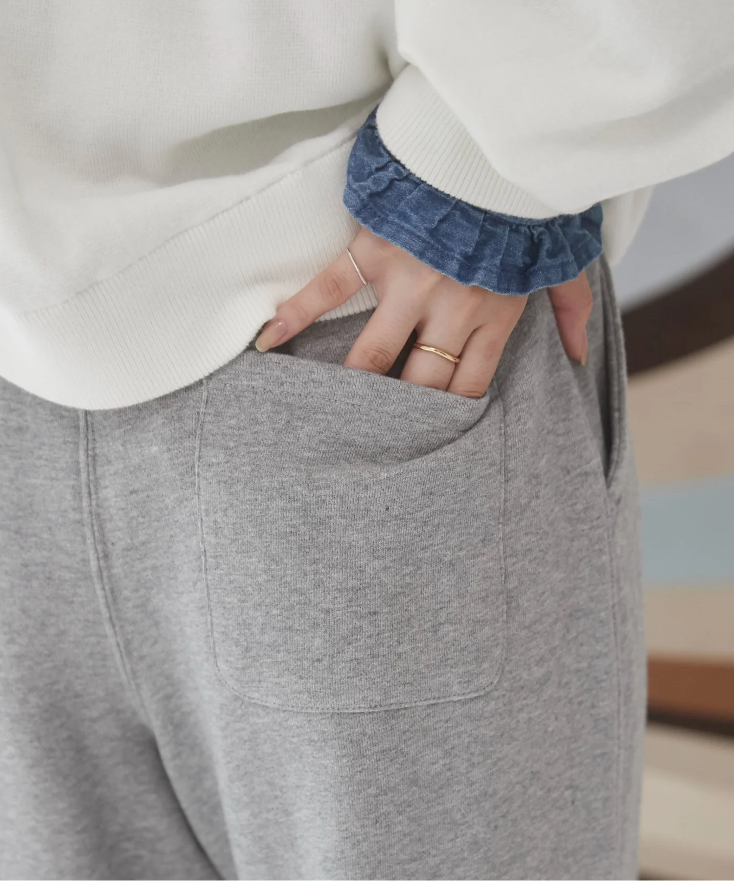 ワイドスウェットパンツ - Image 9