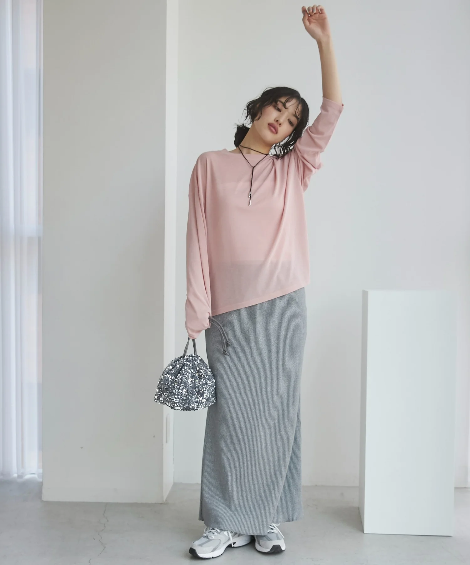 リブマーメイドスカート - Image 19