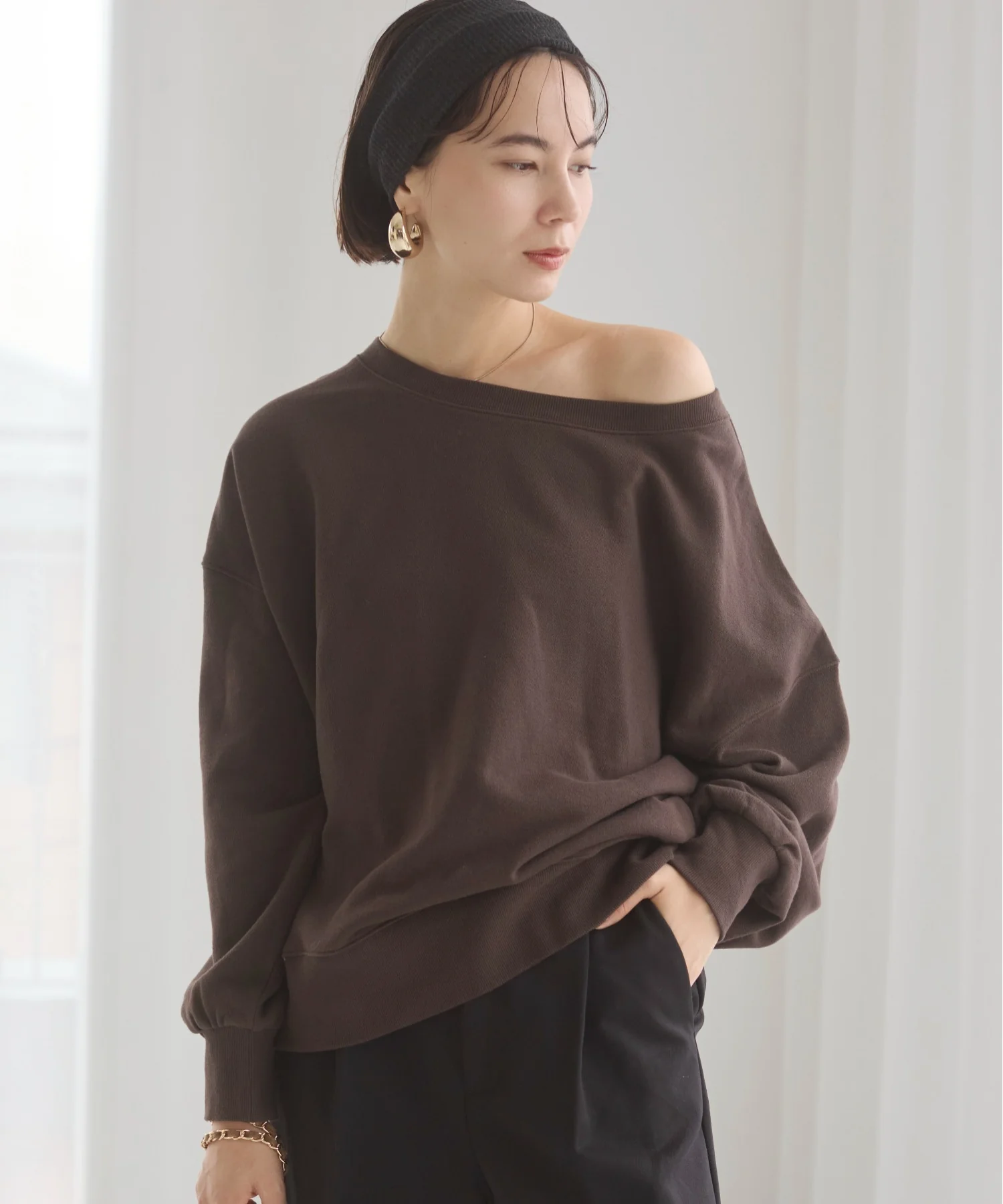 オフショルスウェット - Image 18