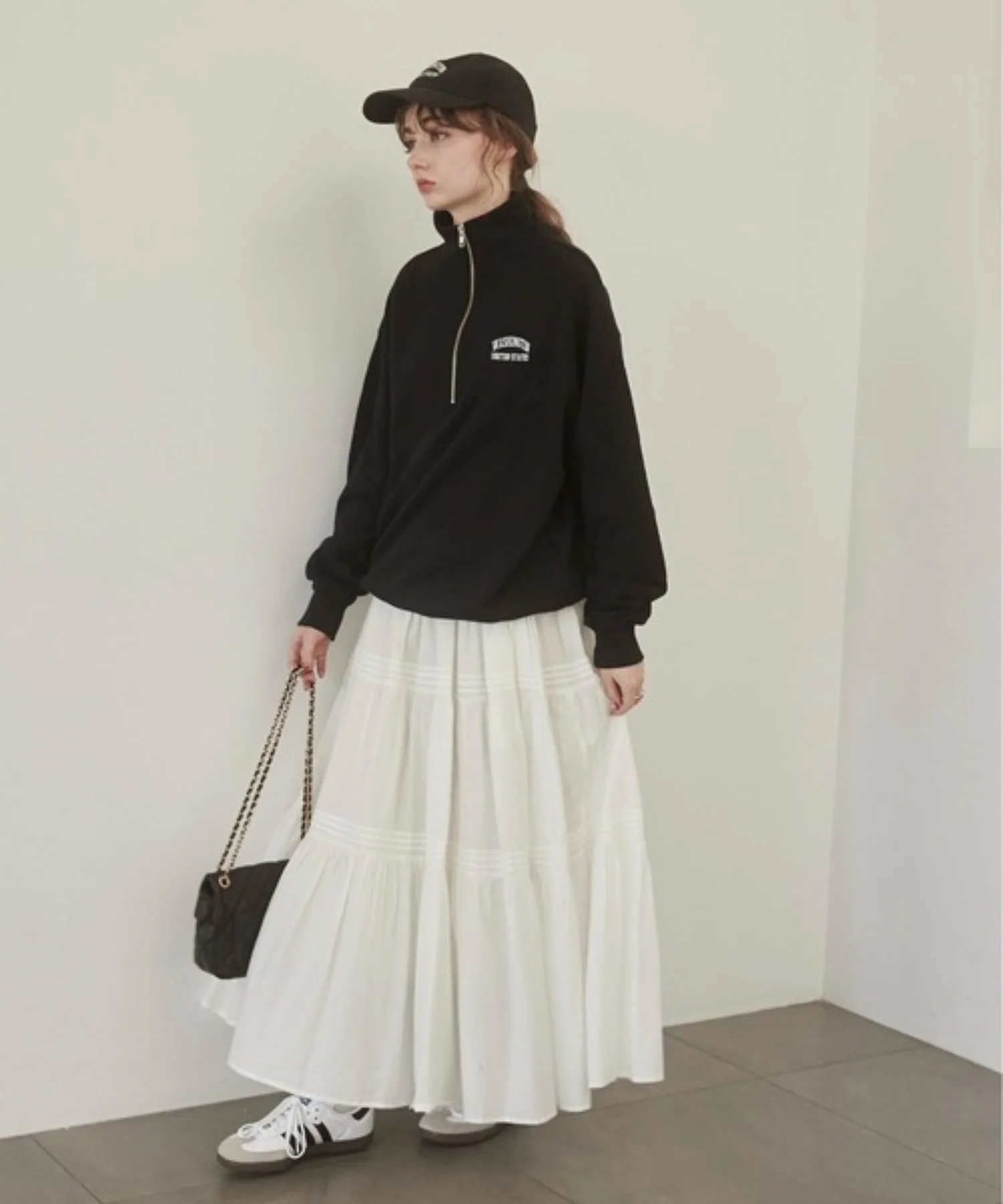 ワンポイント刺繍ハーフZIPスウェットプルオーバー - Image 10