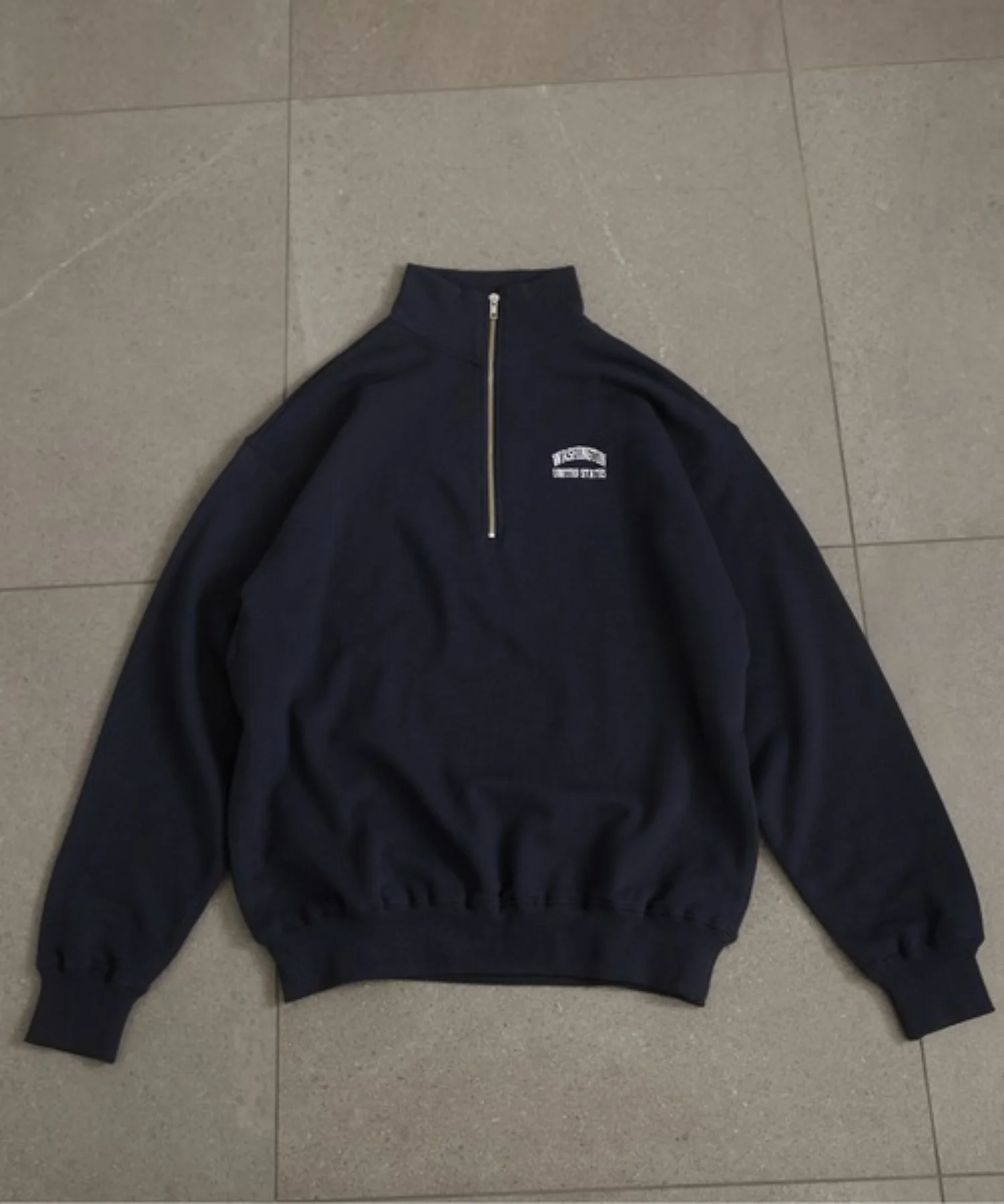 ワンポイント刺繍ハーフZIPスウェットプルオーバー - Image 16