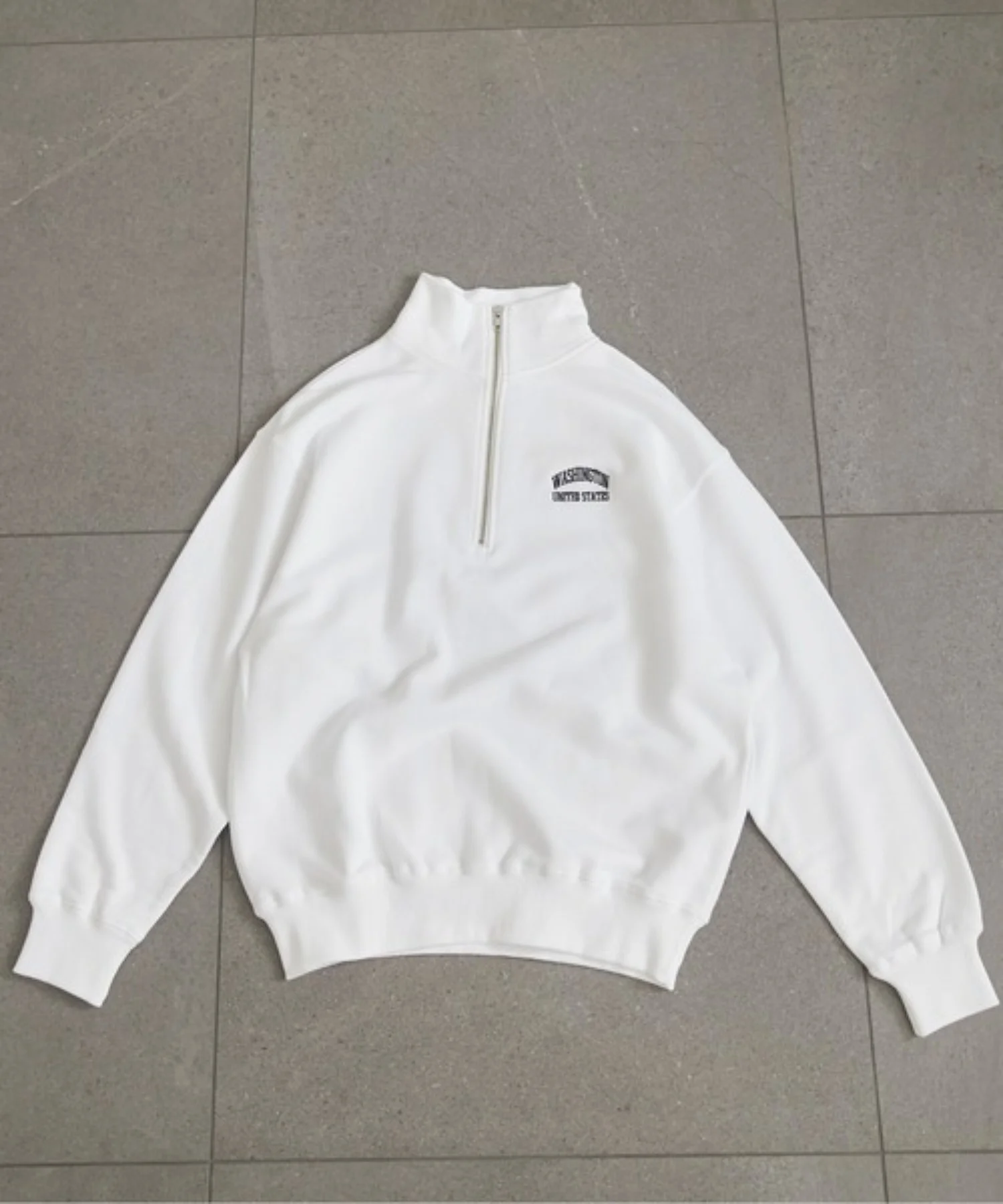 ワンポイント刺繍ハーフZIPスウェットプルオーバー - Image 18