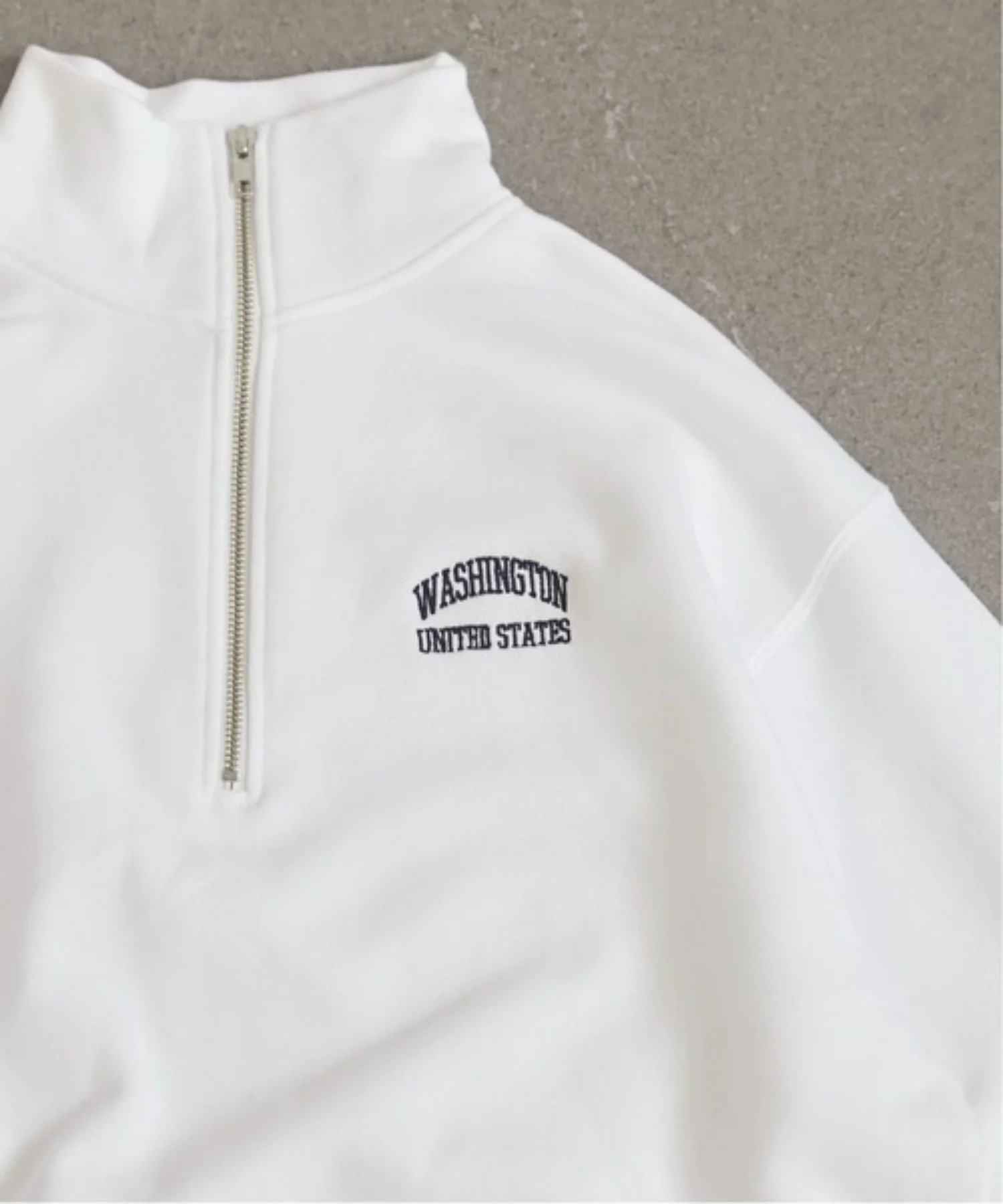 ワンポイント刺繍ハーフZIPスウェットプルオーバー - Image 19