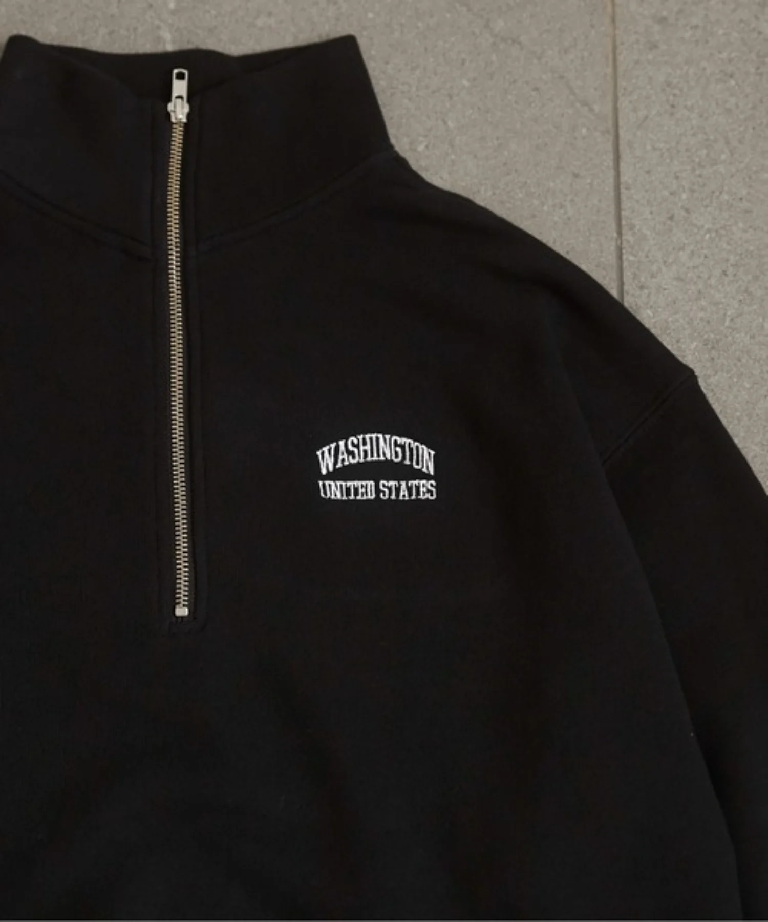 ワンポイント刺繍ハーフZIPスウェットプルオーバー - Image 25
