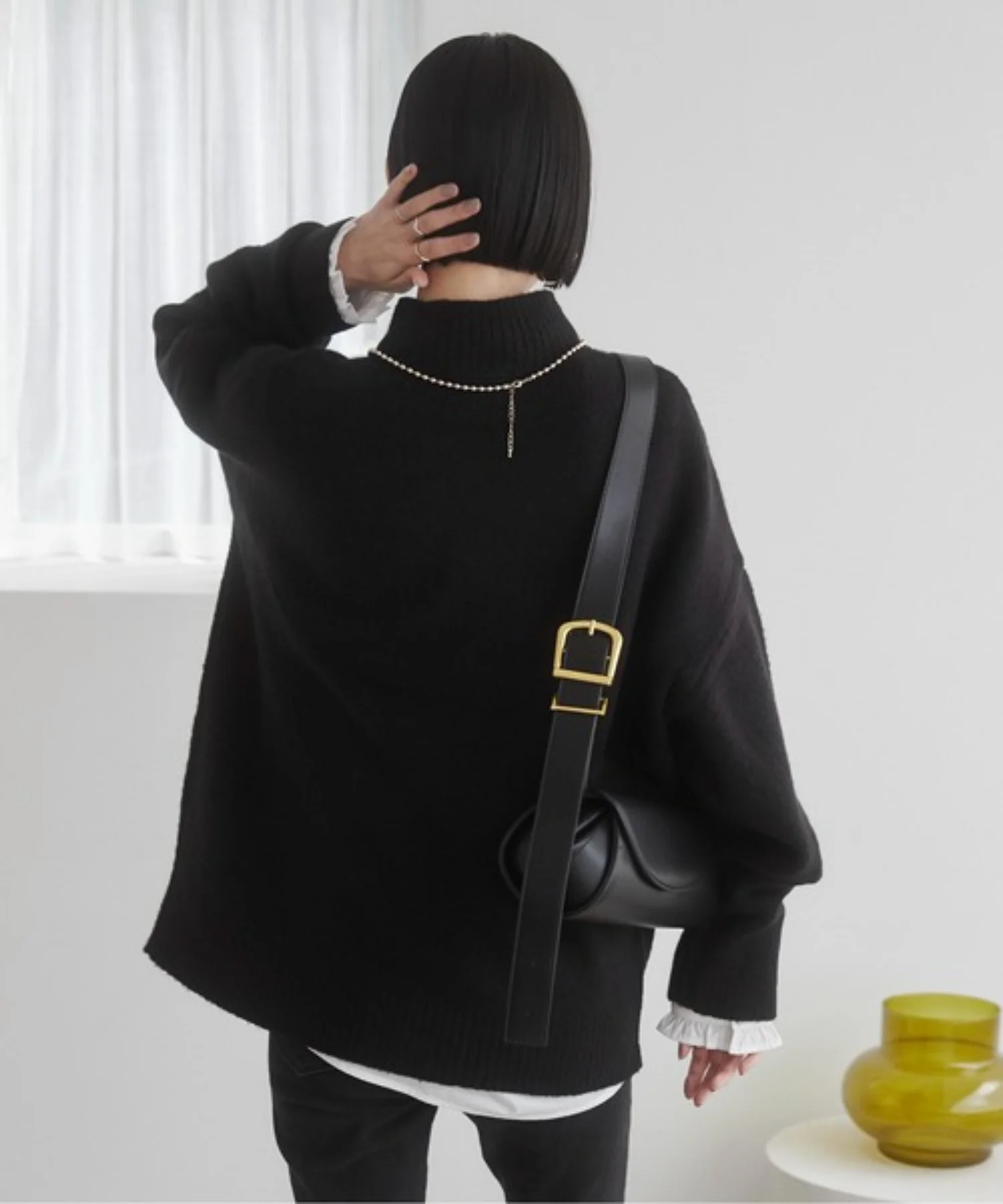 オーバーサイズハイネックニット - Image 14
