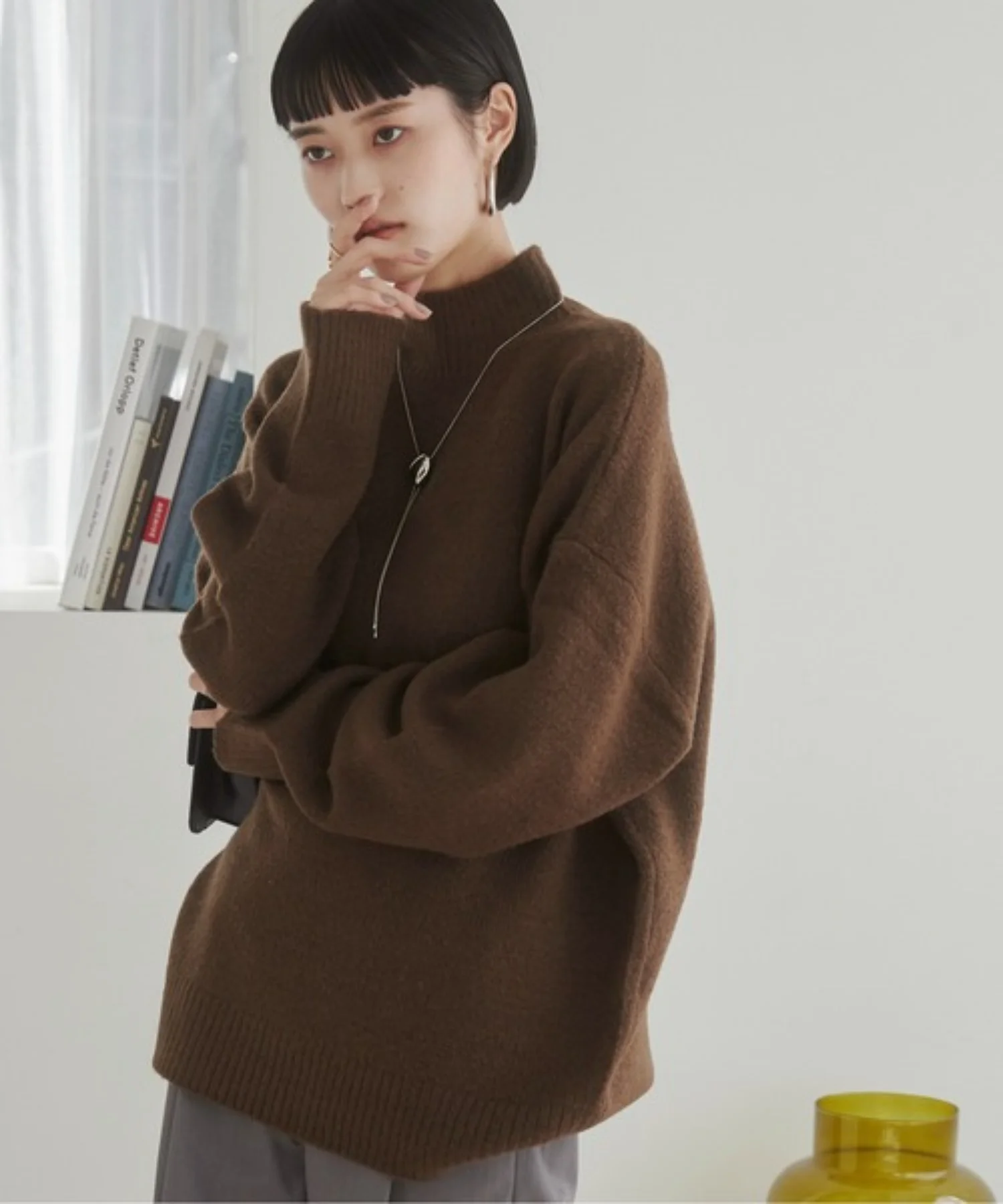 オーバーサイズハイネックニット - Image 3