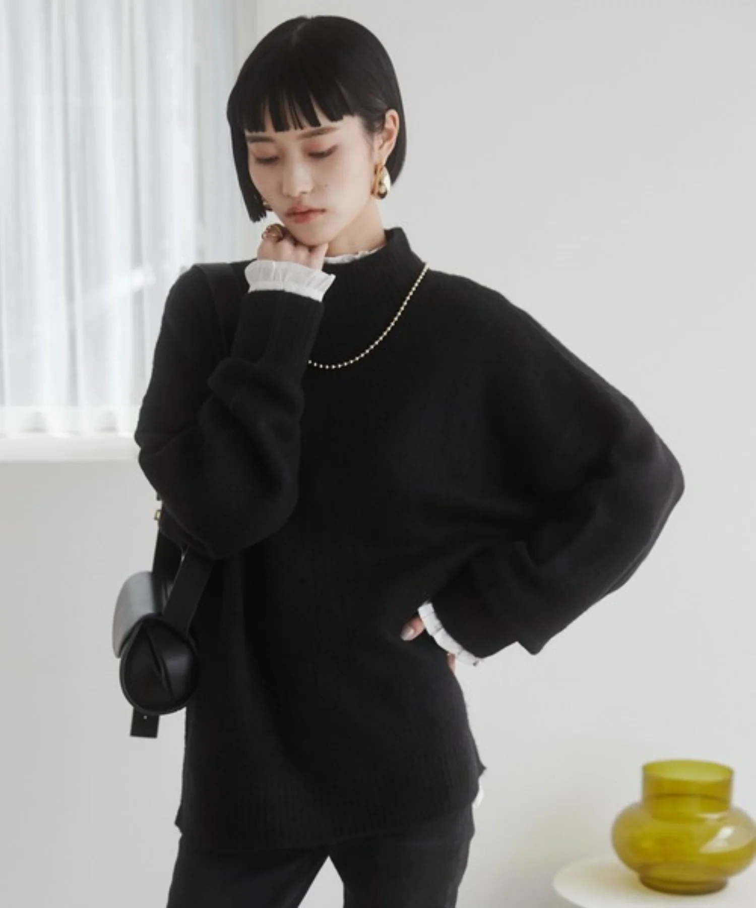 オーバーサイズハイネックニット - Image 8