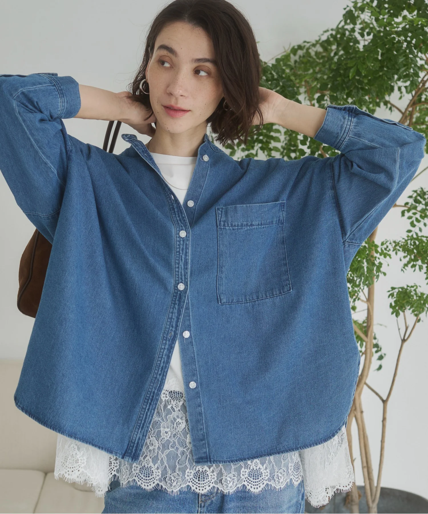 オーバーサイズデニムシャツ - Image 40