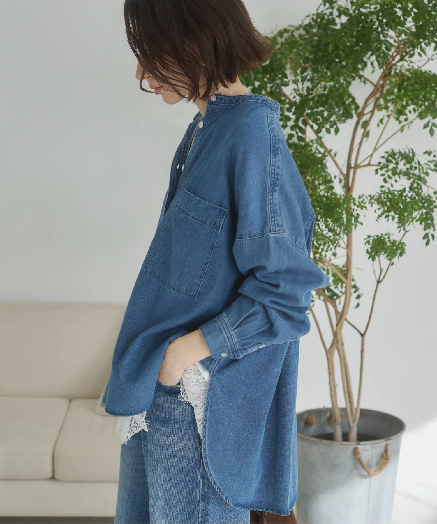 オーバーサイズデニムシャツ - Image 41