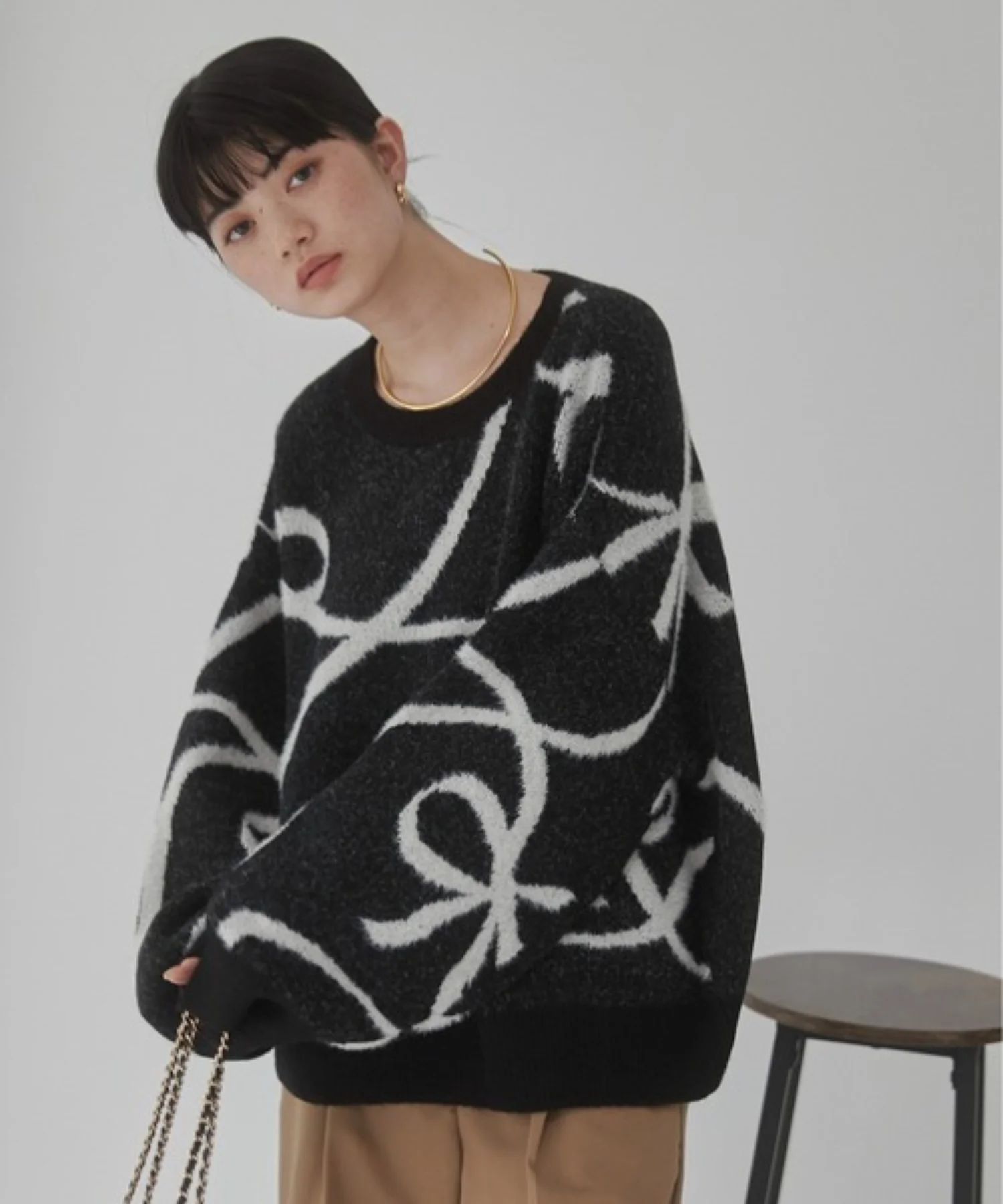 リボンデザインニット - Image 10