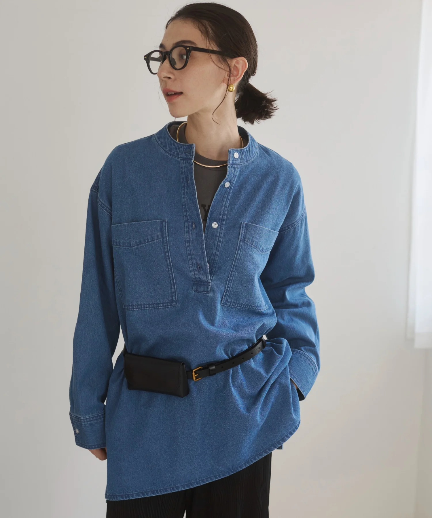 デニムチュニックシャツ - Image 49