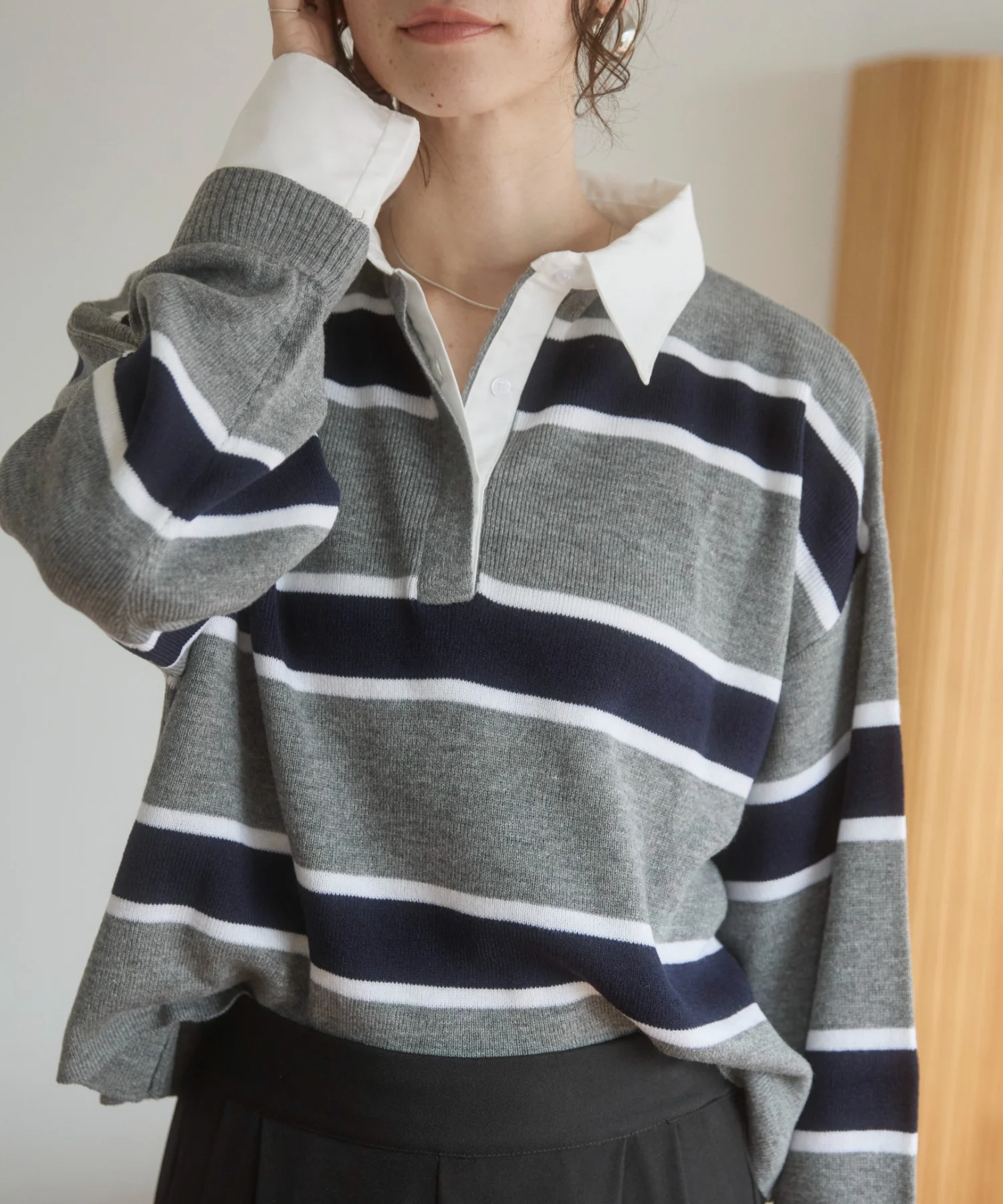 シャツエリポロニット - Image 57