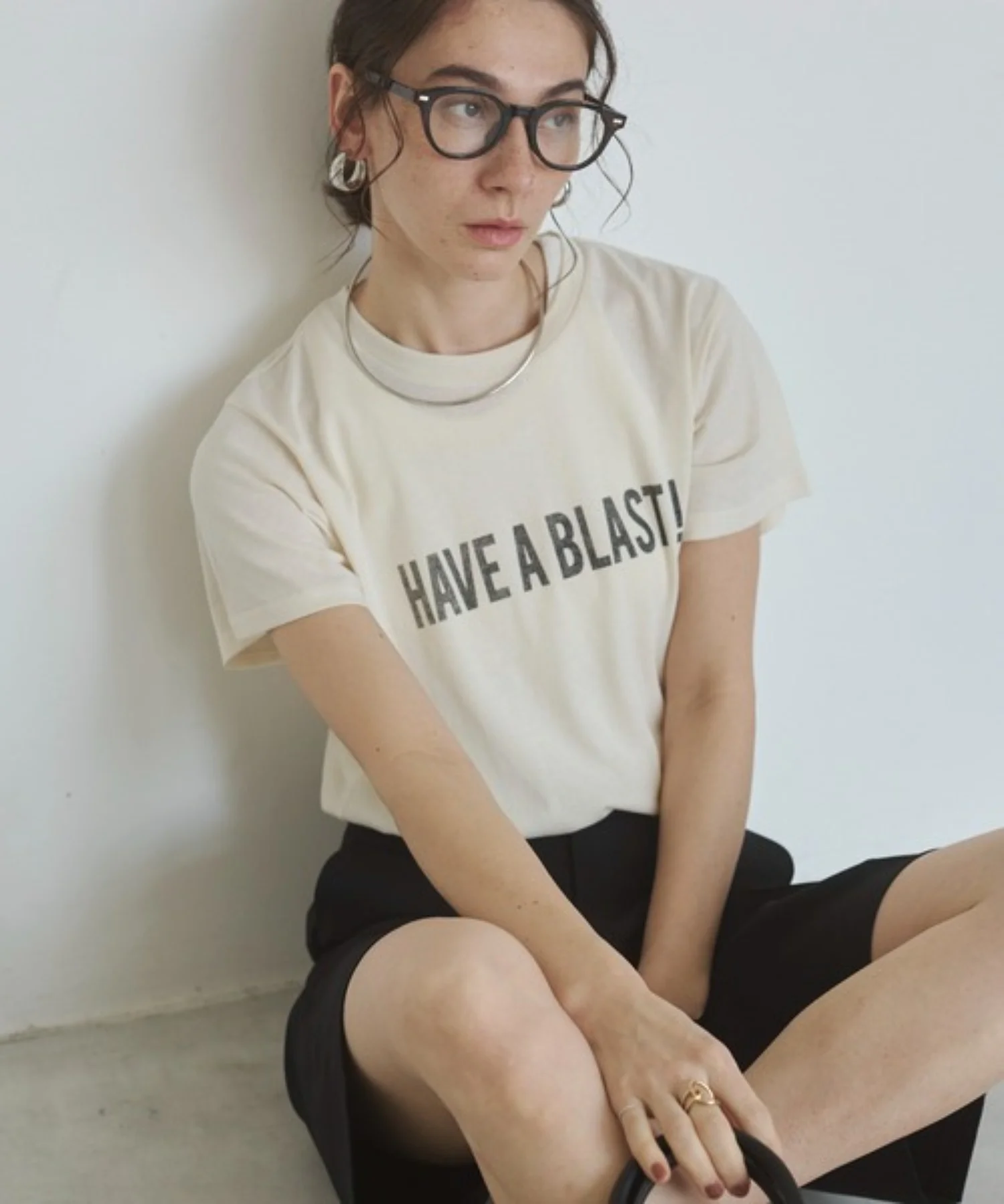 スラブ天竺ロゴプリントTシャツ - Image 3