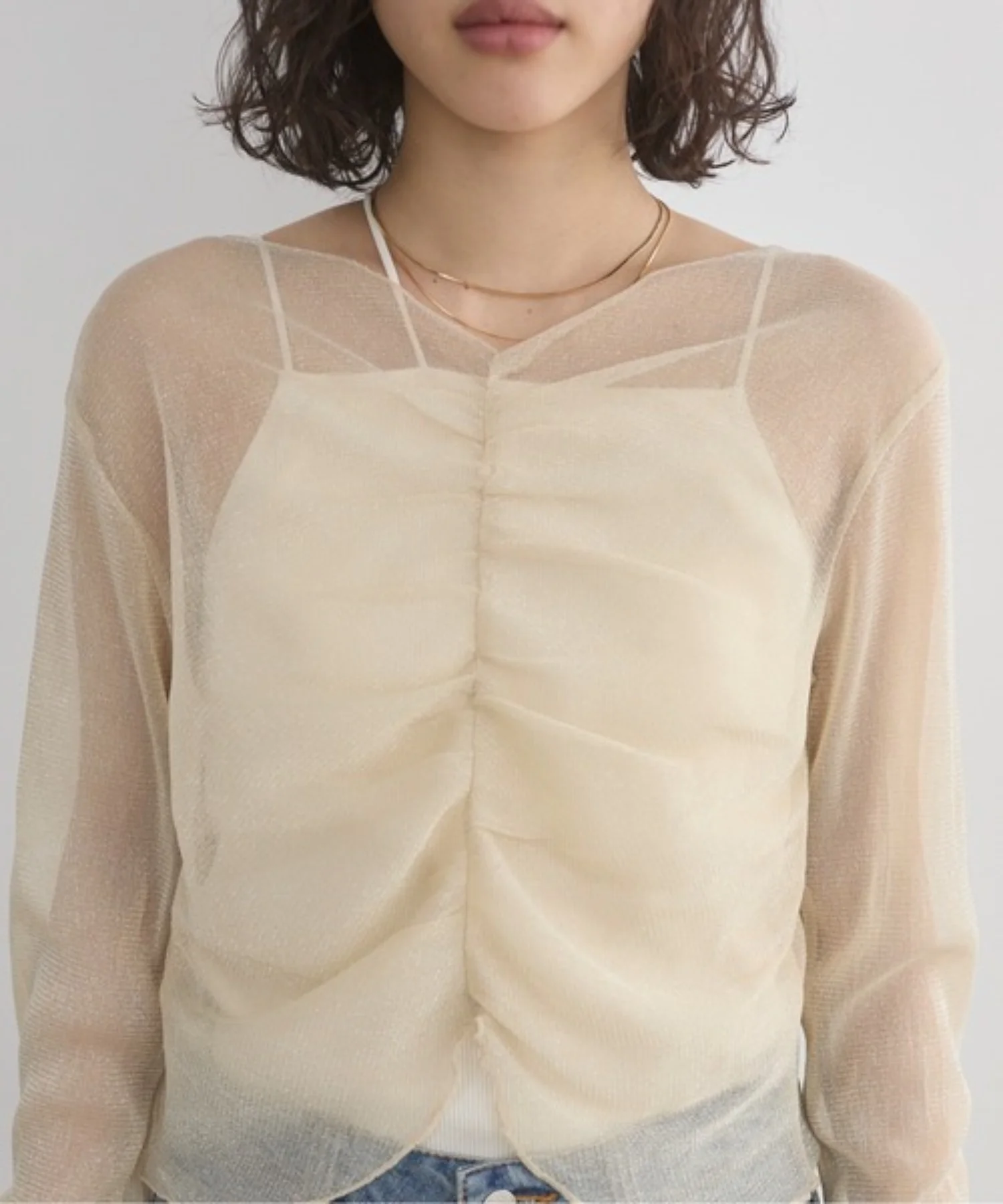 シャーリングラメシアートップス - Image 10