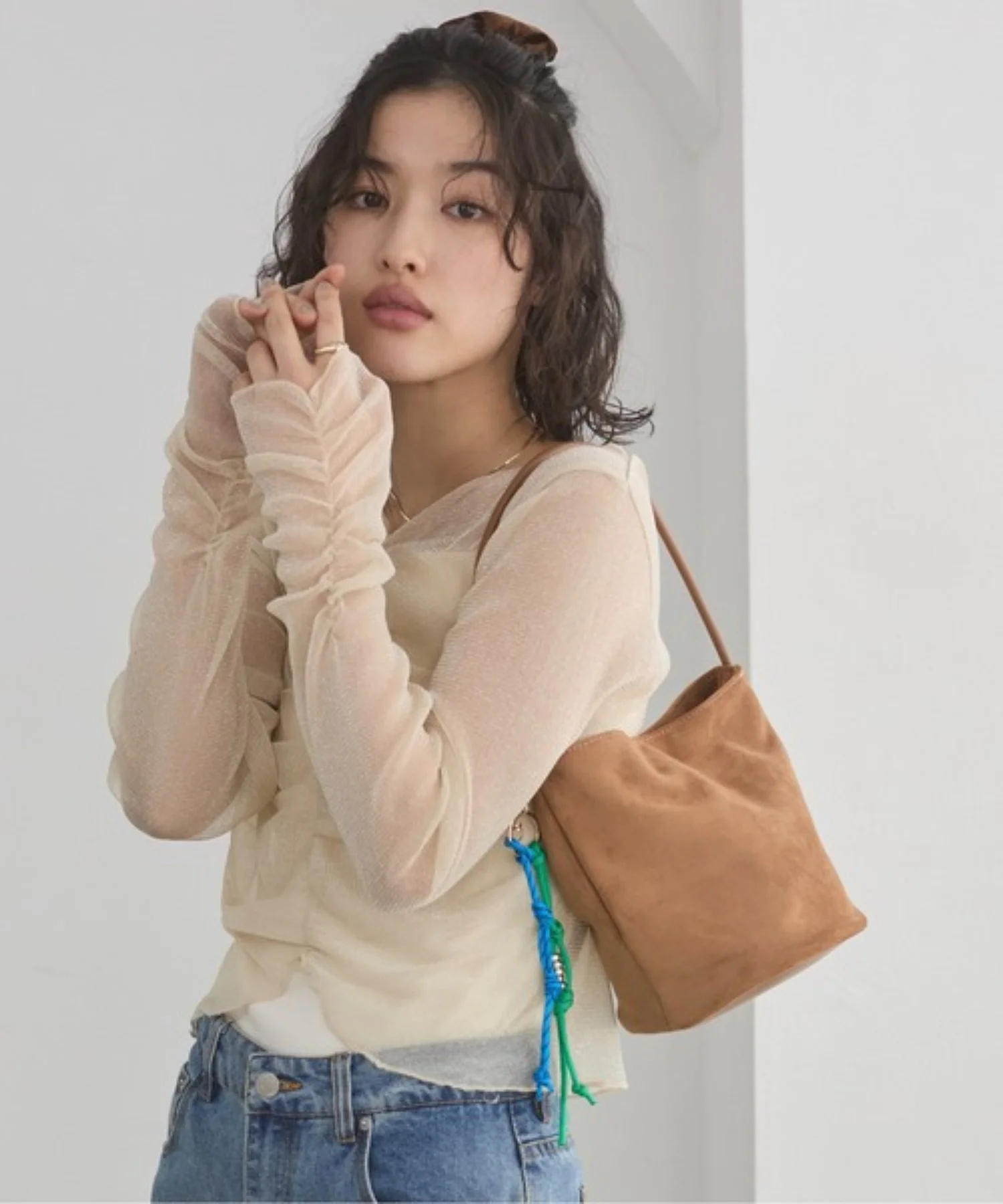 シャーリングラメシアートップス - Image 5