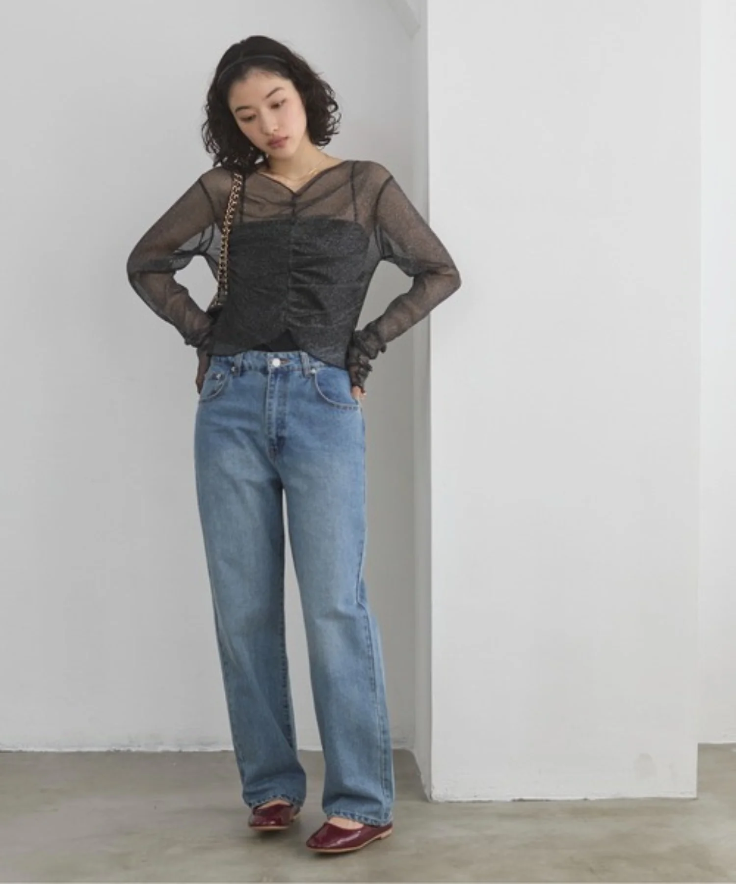 シャーリングラメシアートップス - Image 9