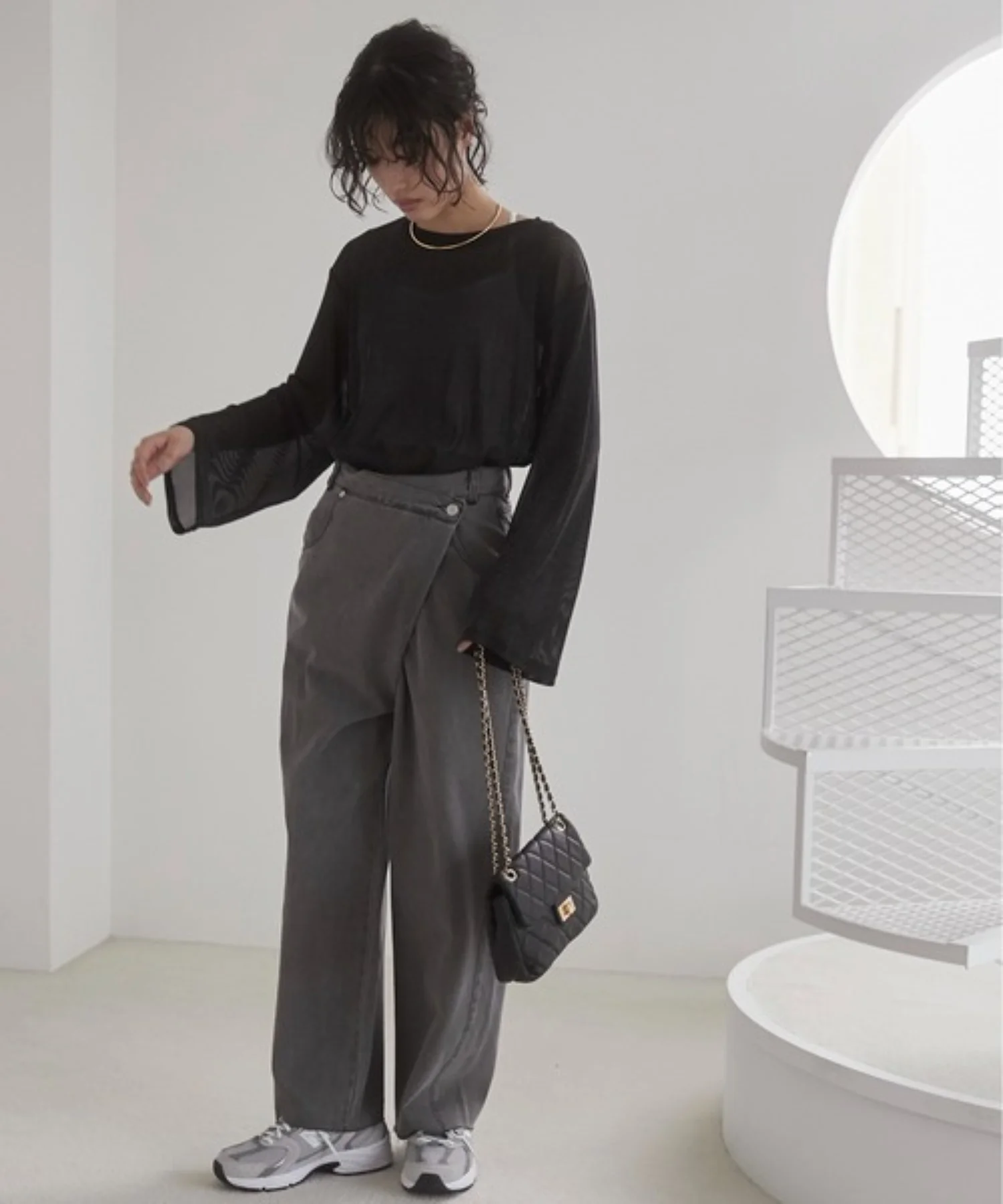 ワイドスリーブラメシアートップス - Image 9