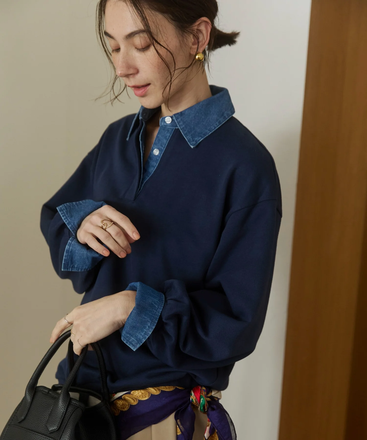 デニム襟スウェット - Image 18