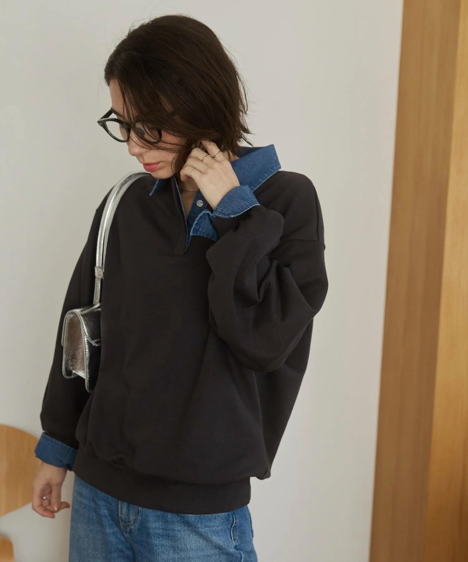 デニム襟スウェット - Image 42