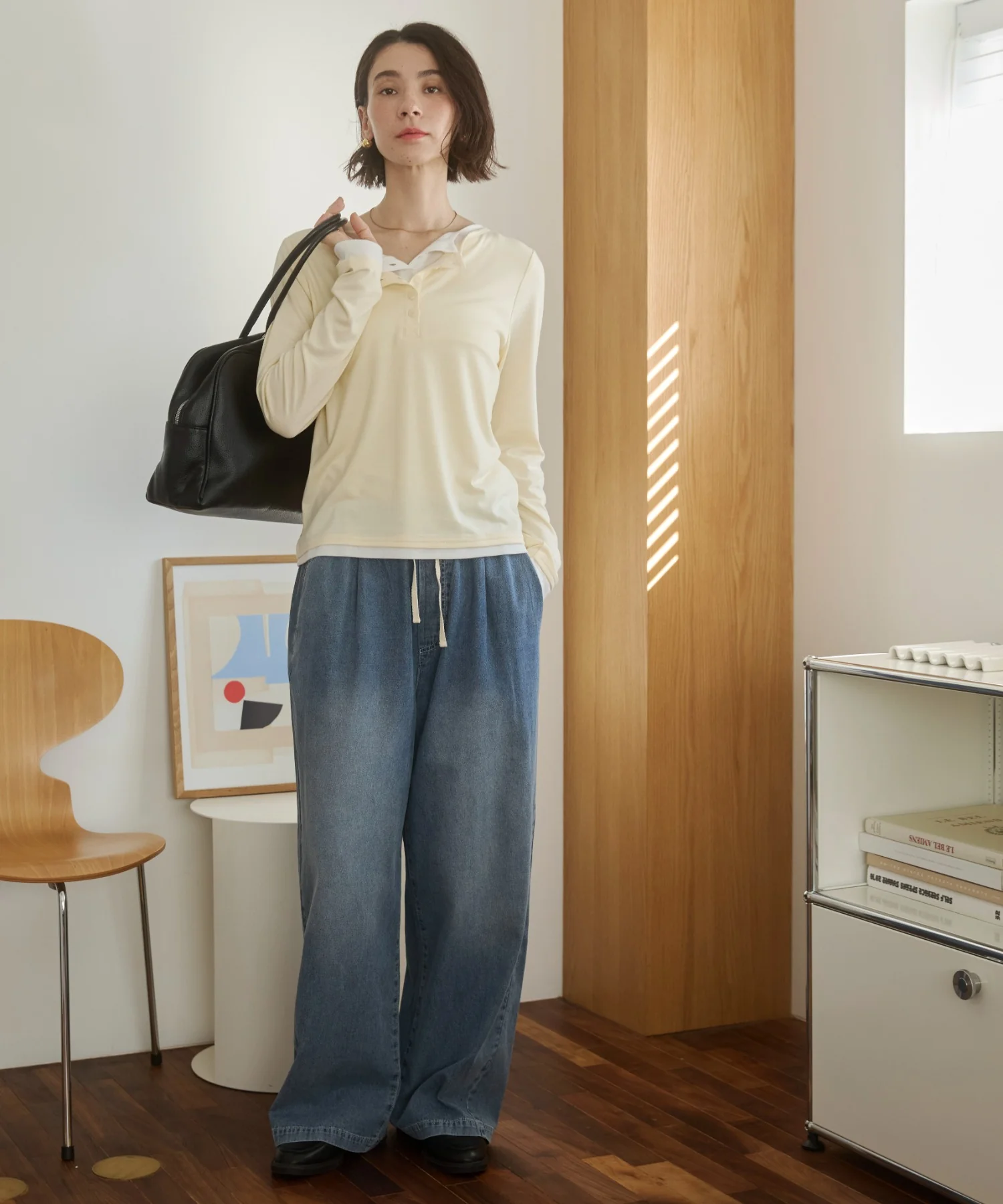 デニムイージーパンツ - Image 3