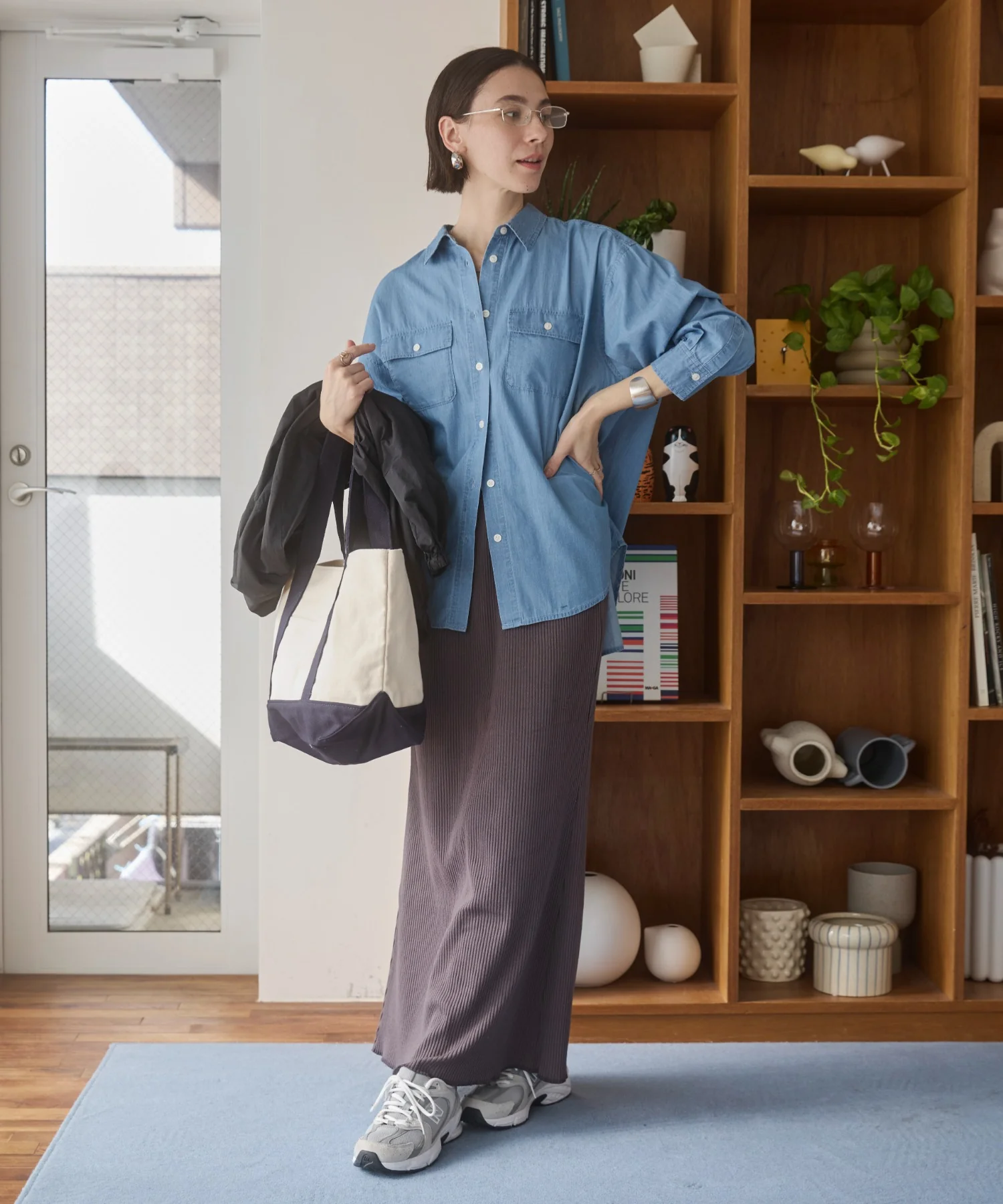 シアーデニムレギュラーカラーシャツ - Image 4