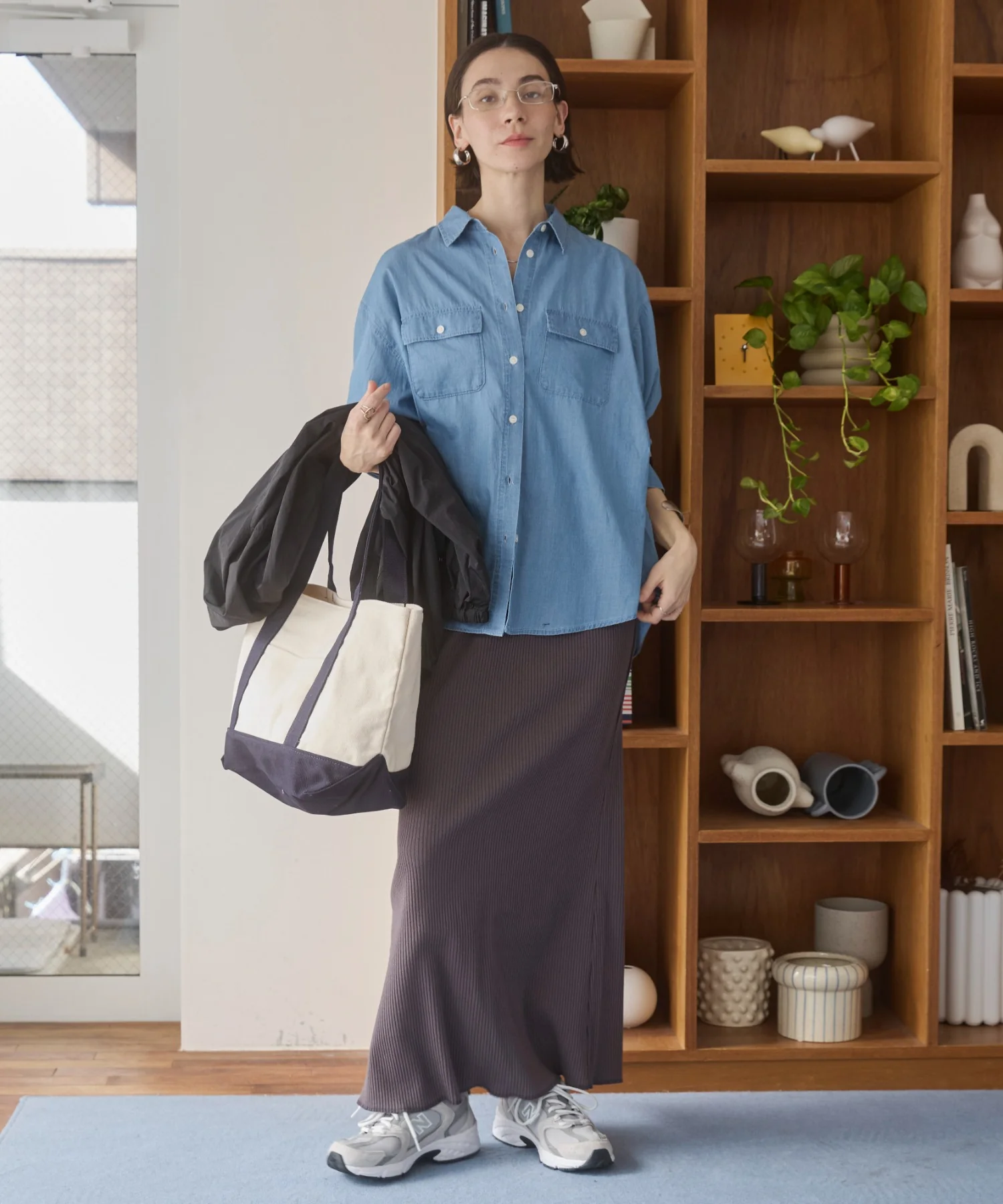 シアーデニムレギュラーカラーシャツ - Image 5