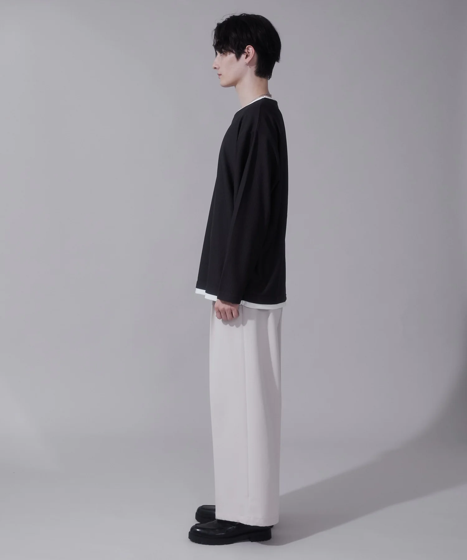 フェイクレイヤードキーネックT（LS） - Image 13