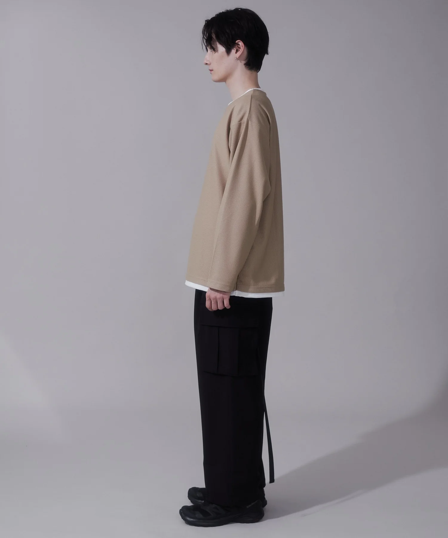 フェイクレイヤードキーネックT（LS） - Image 6