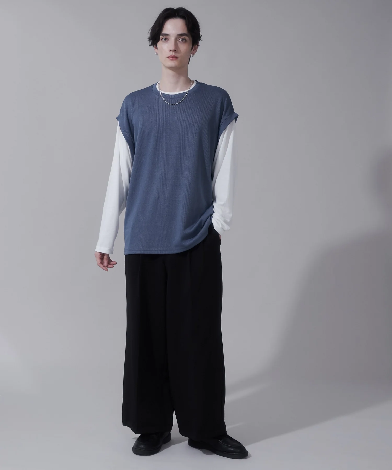 フェイクレイヤードベストT(LS) - Image 7