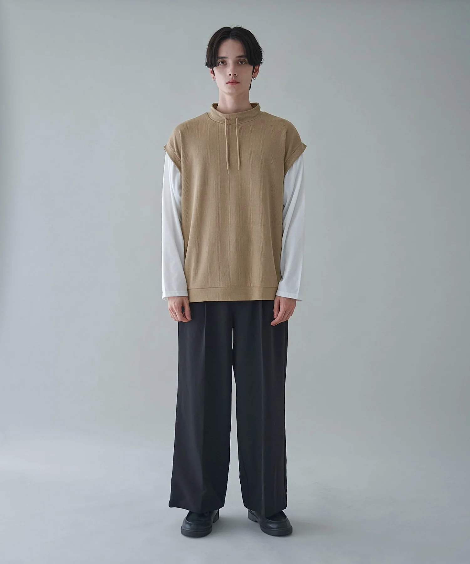 フェイクレイヤードモックネックベストT（LS） - Image 10