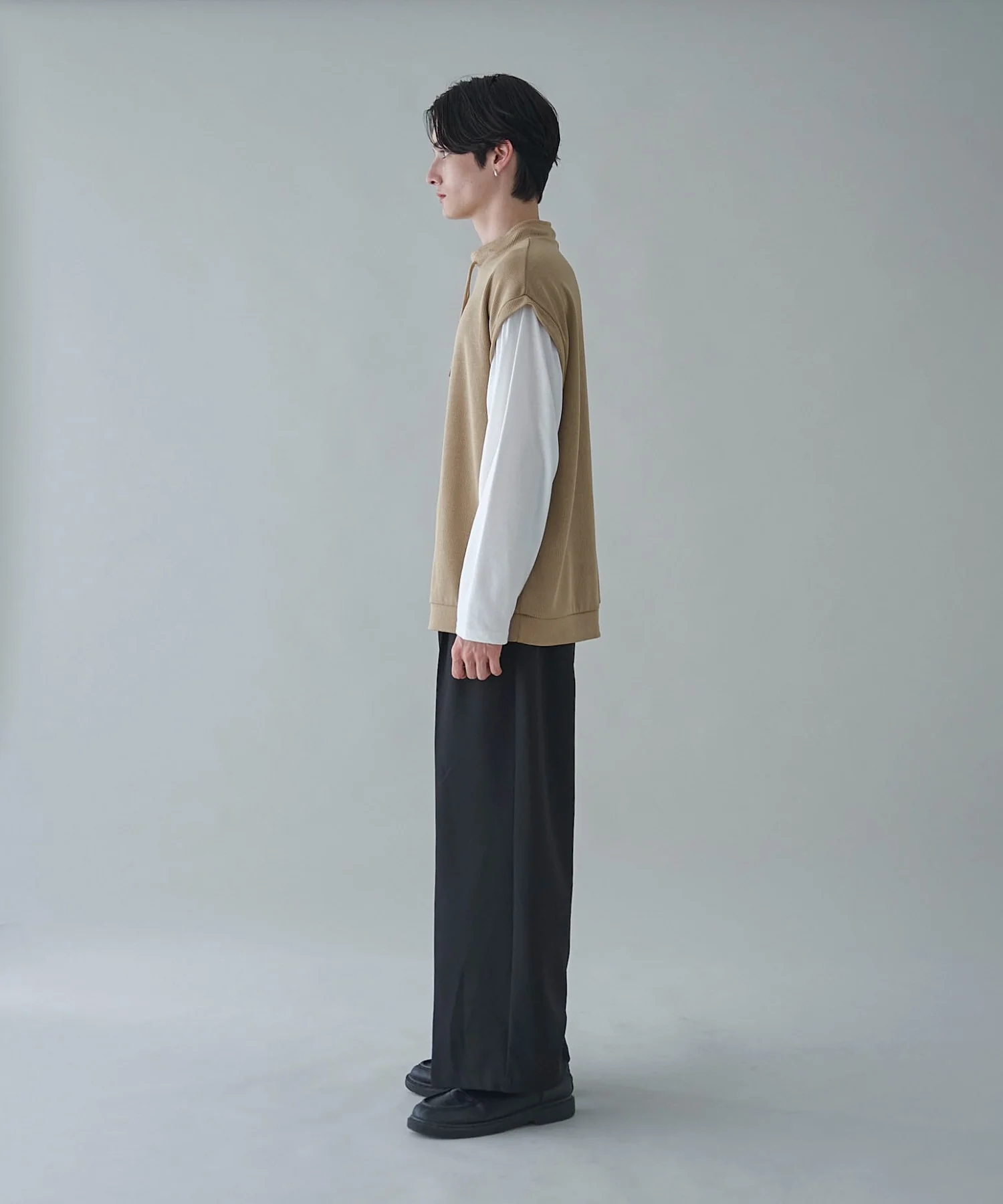 フェイクレイヤードモックネックベストT（LS） - Image 11