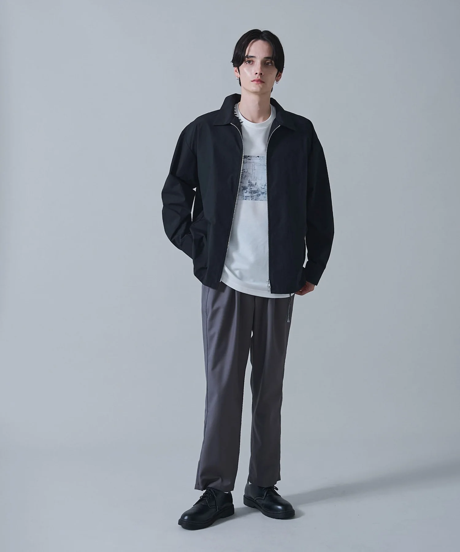 ベルト付きテーパードスラックス - Image 3