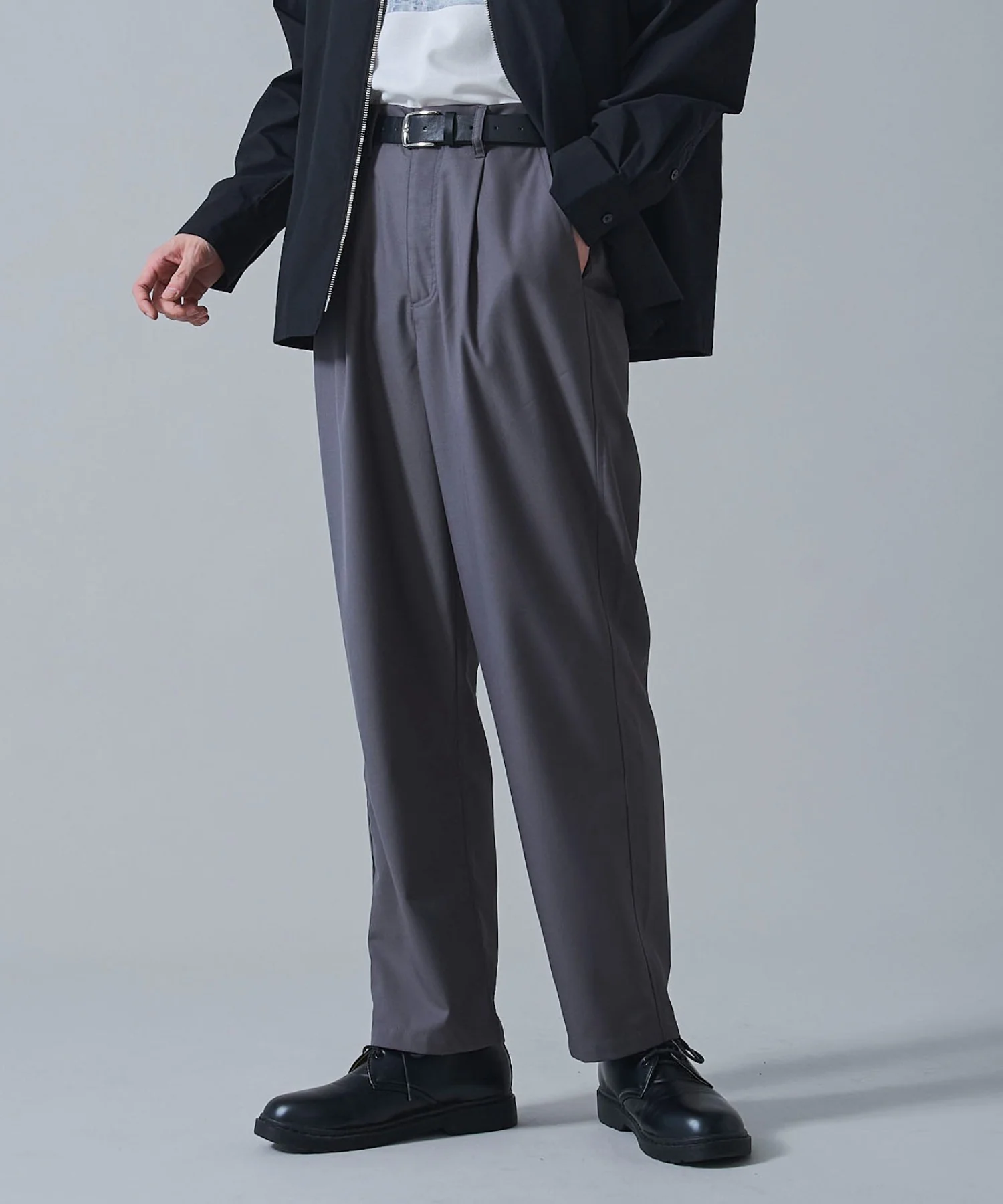 ベルト付きテーパードスラックス - Image 7