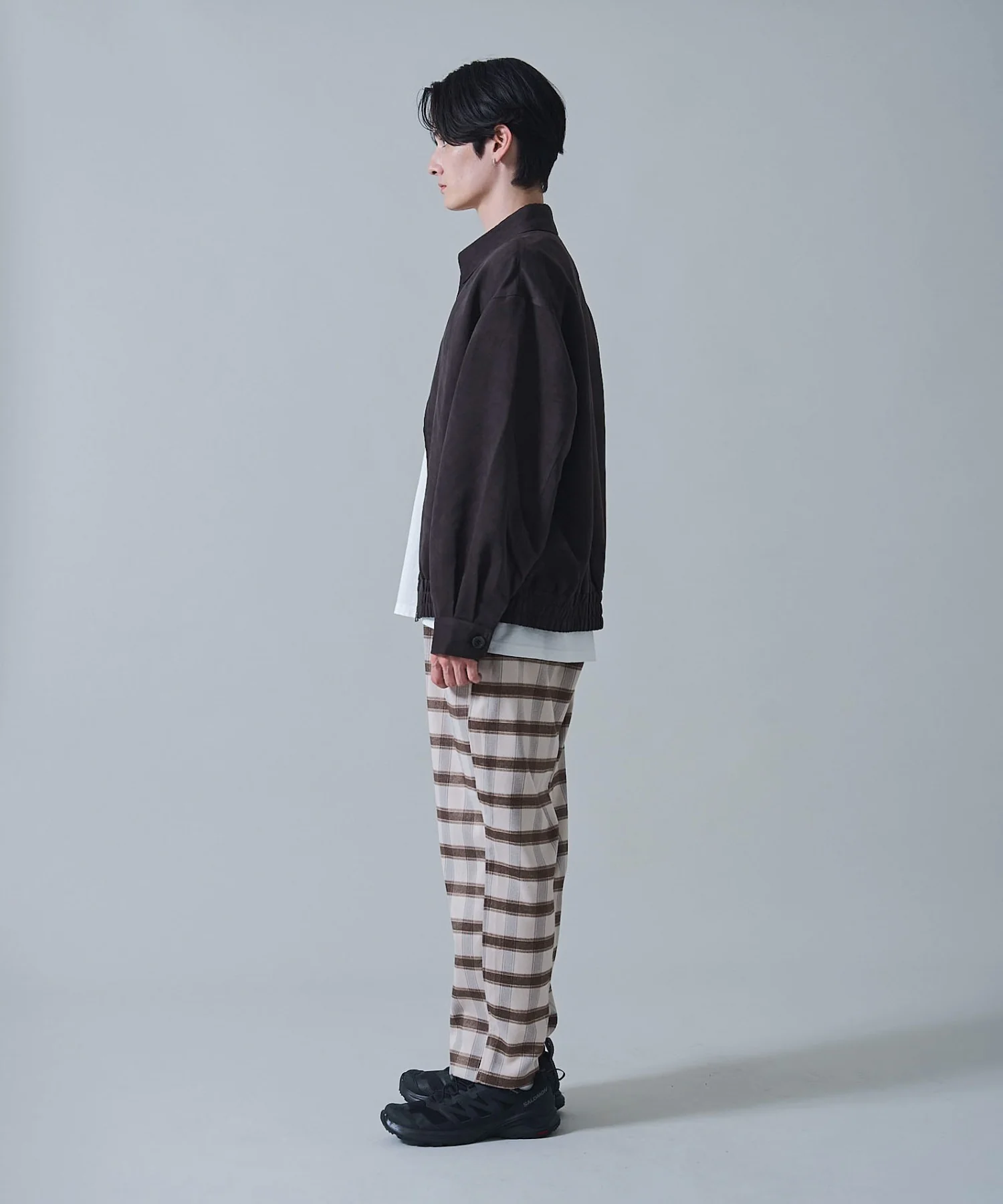 チェックテーパードスラックス - Image 10