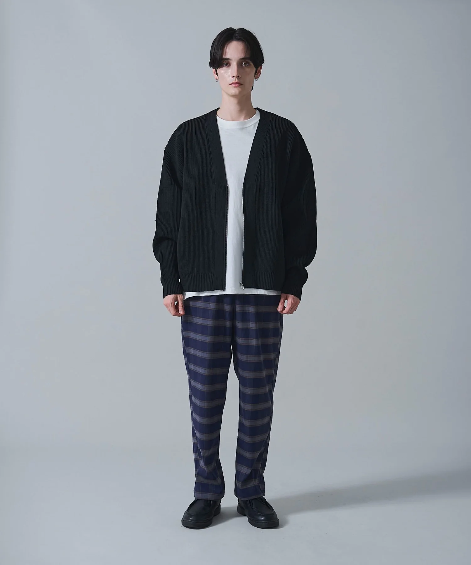 チェックテーパードスラックス - Image 16