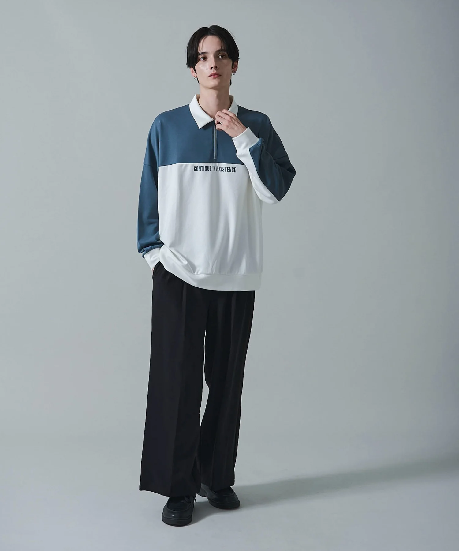 ドルマンポンチハーフZIPプルオーバー - Image 10